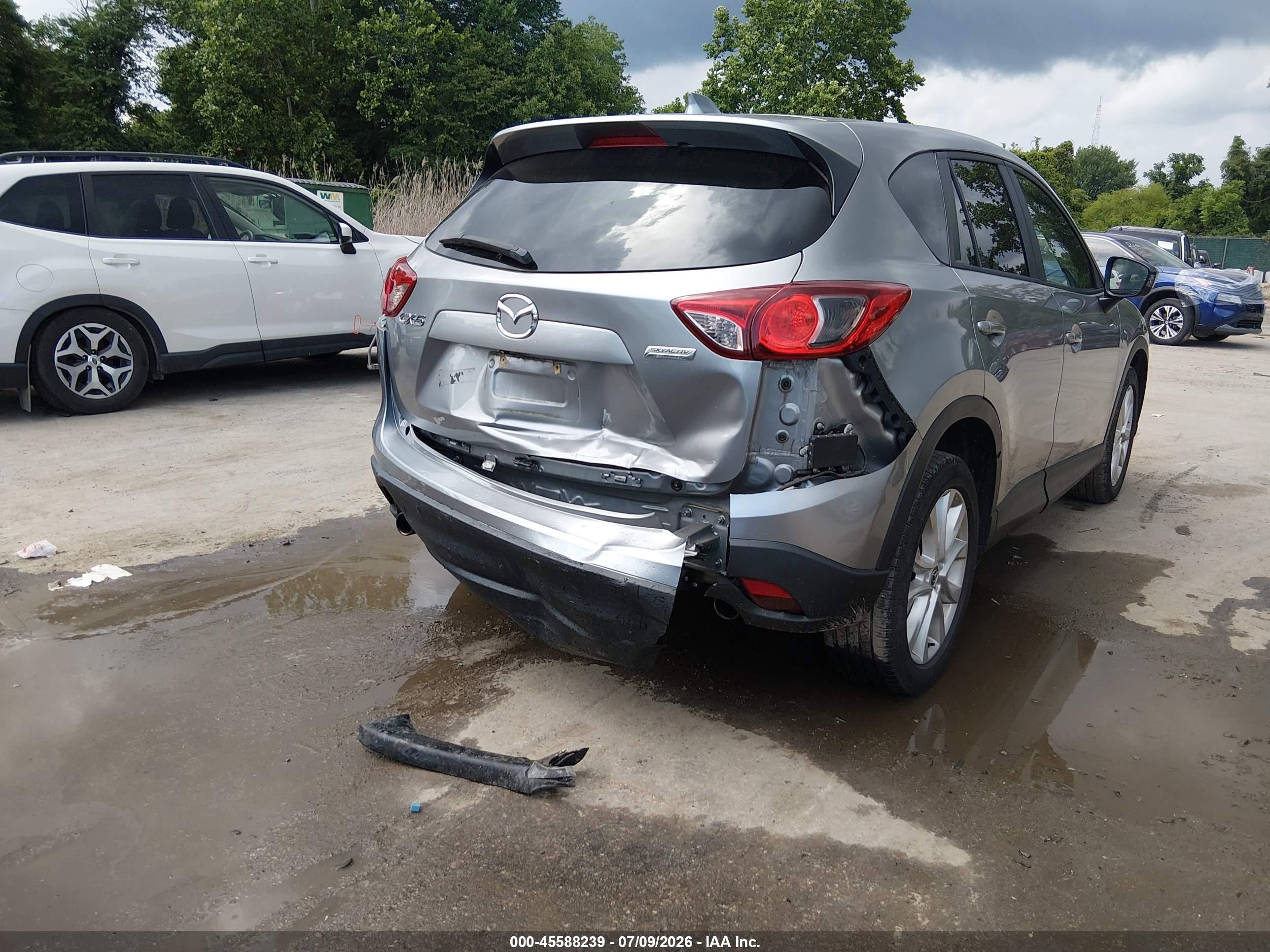 2014 Mazda Cx-5 Grand Touring Gray vin: JM3KE2DY5E0321620