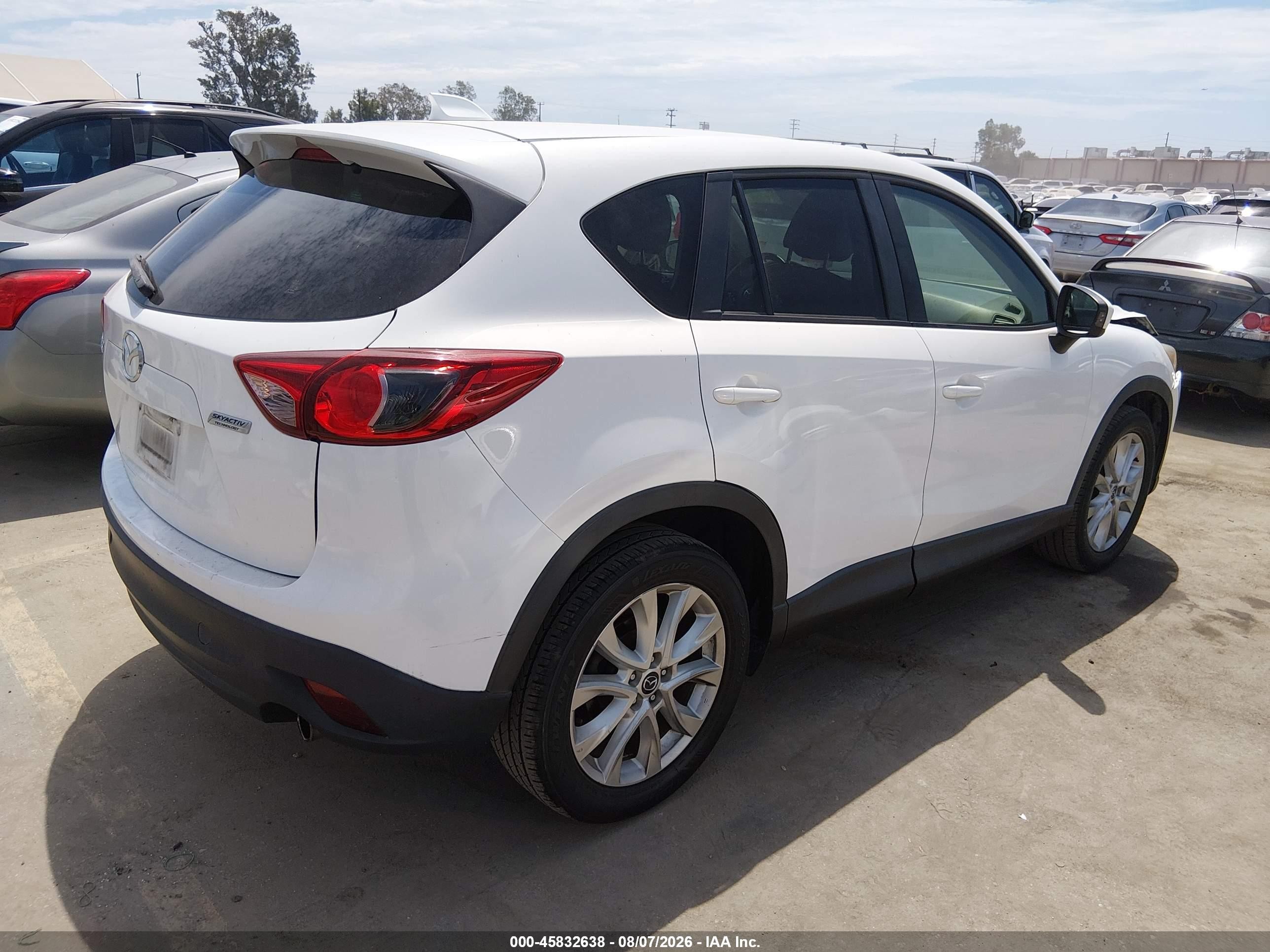 2014 Mazda Cx-5 Grand Touring Белый vin: JM3KE2DY5E0331001