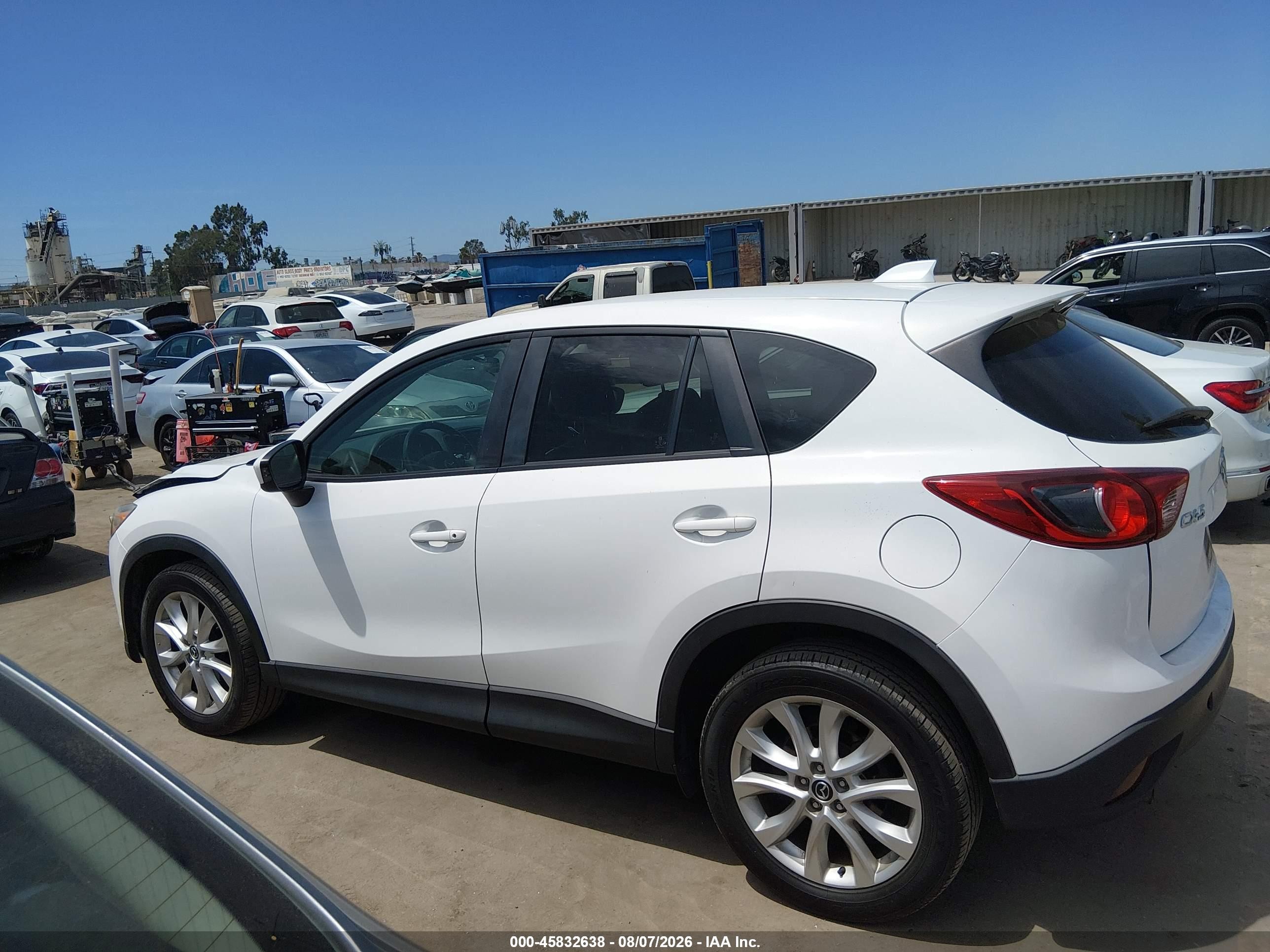 2014 Mazda Cx-5 Grand Touring Белый vin: JM3KE2DY5E0331001