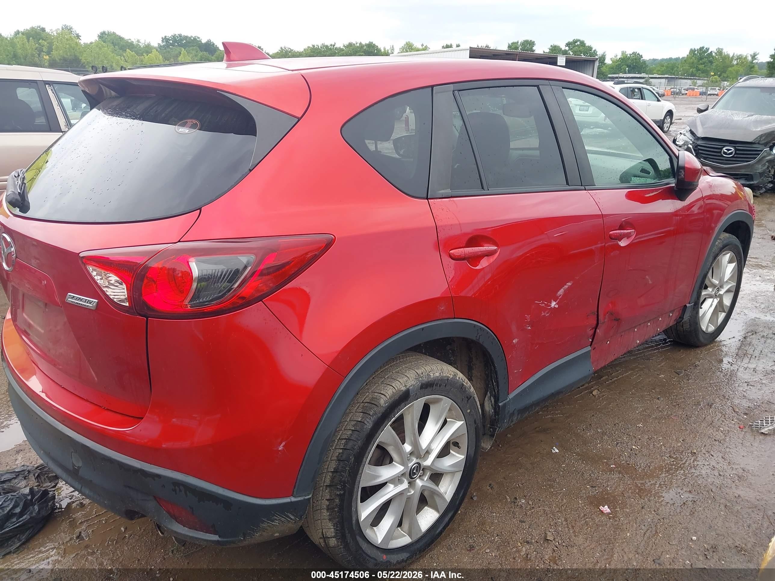 2014 Mazda Cx-5 Grand Touring Красный vin: JM3KE2DY5E0385365
