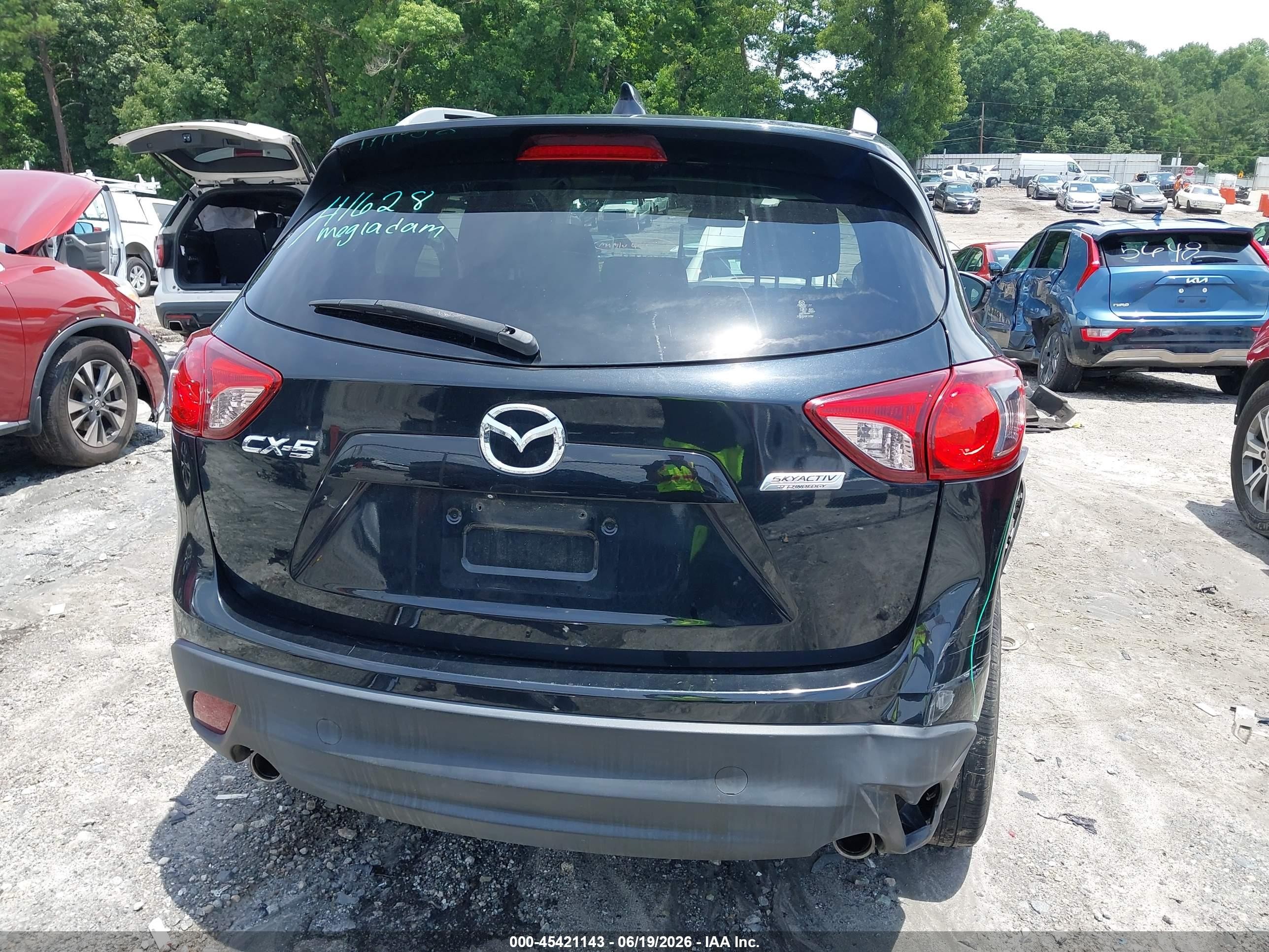 2015 Mazda Cx-5 Grand Touring Black vin: JM3KE2DY5F0458476