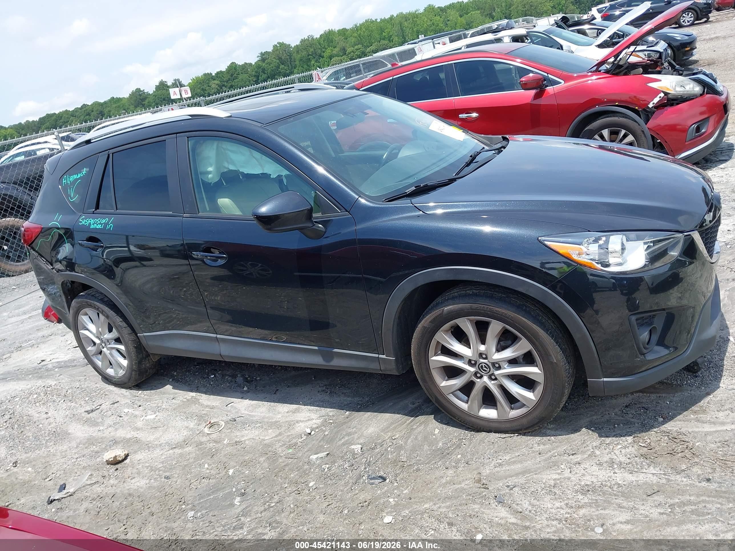 2015 Mazda Cx-5 Grand Touring Black vin: JM3KE2DY5F0458476