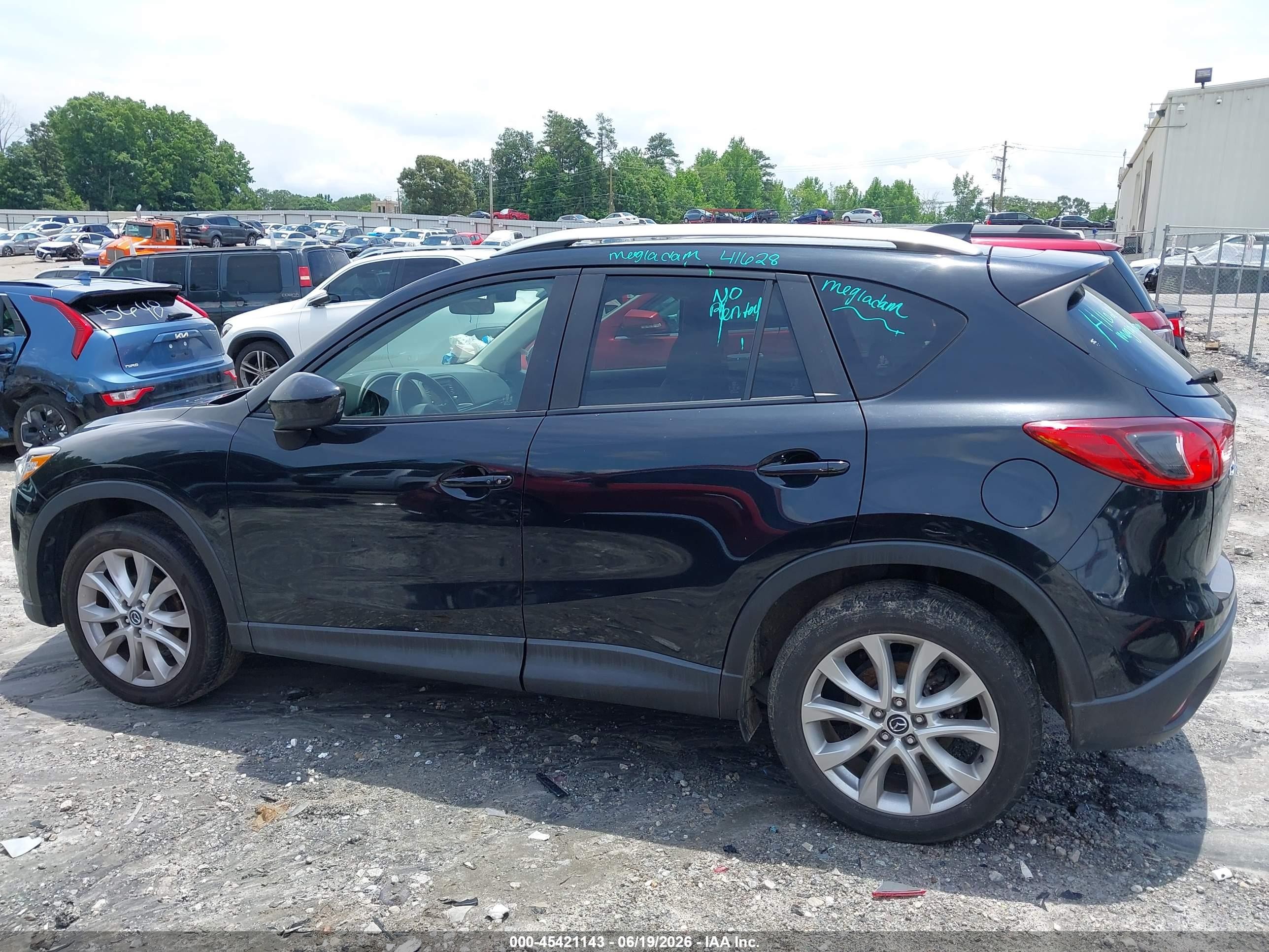 2015 Mazda Cx-5 Grand Touring Black vin: JM3KE2DY5F0458476
