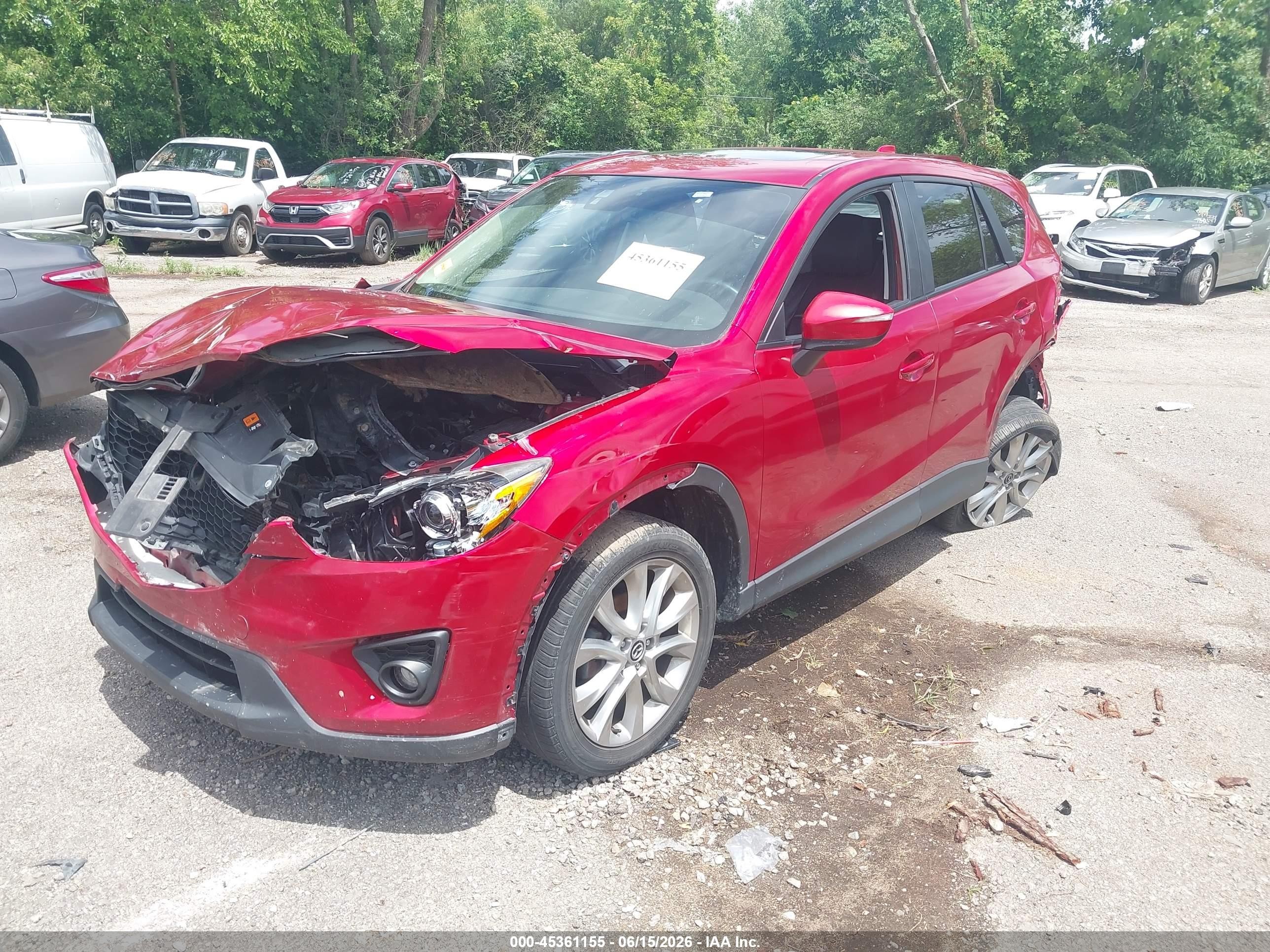 2015 Mazda Cx-5 Grand Touring Red vin: JM3KE2DY6F0468319