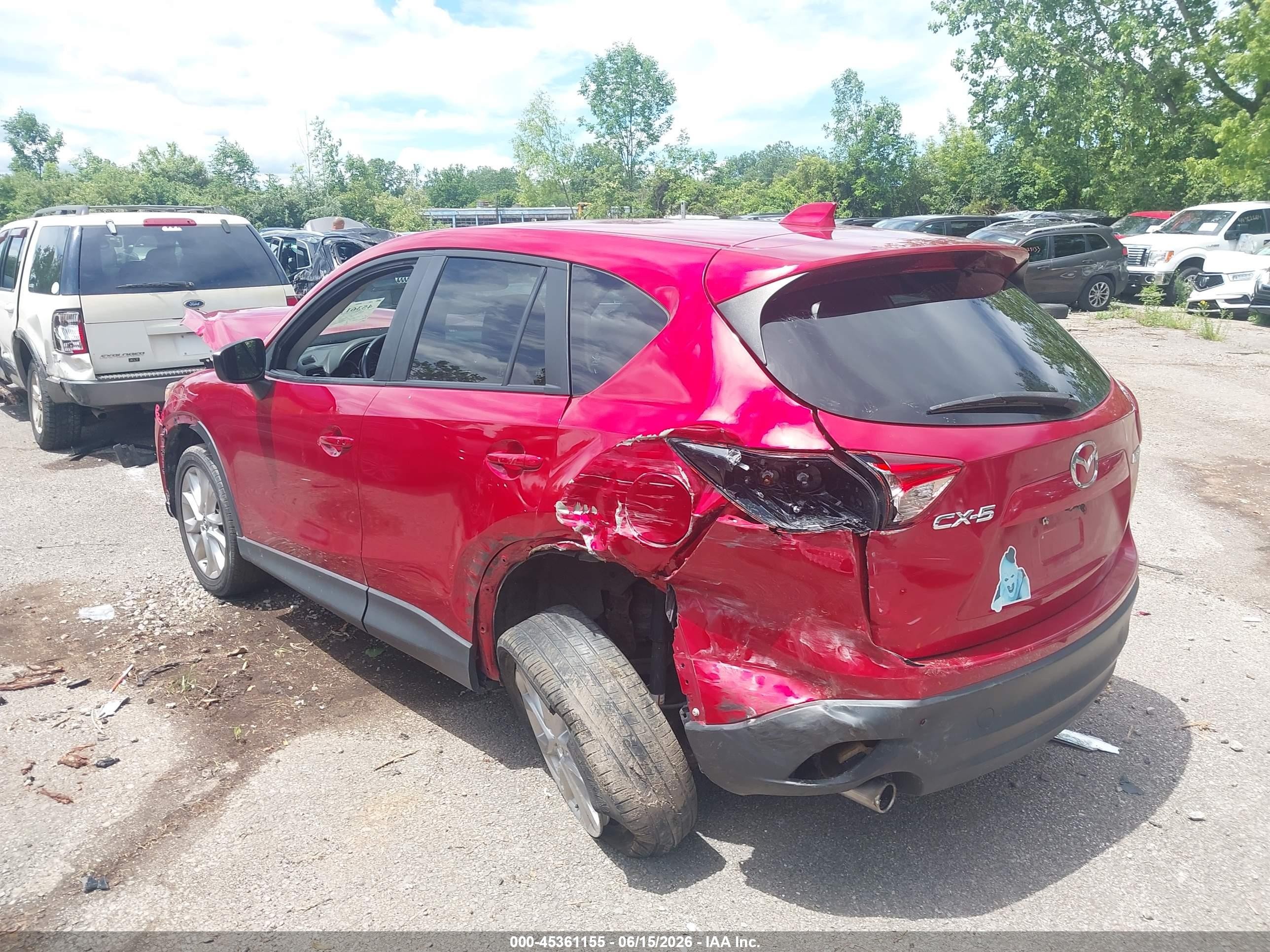 2015 Mazda Cx-5 Grand Touring Red vin: JM3KE2DY6F0468319
