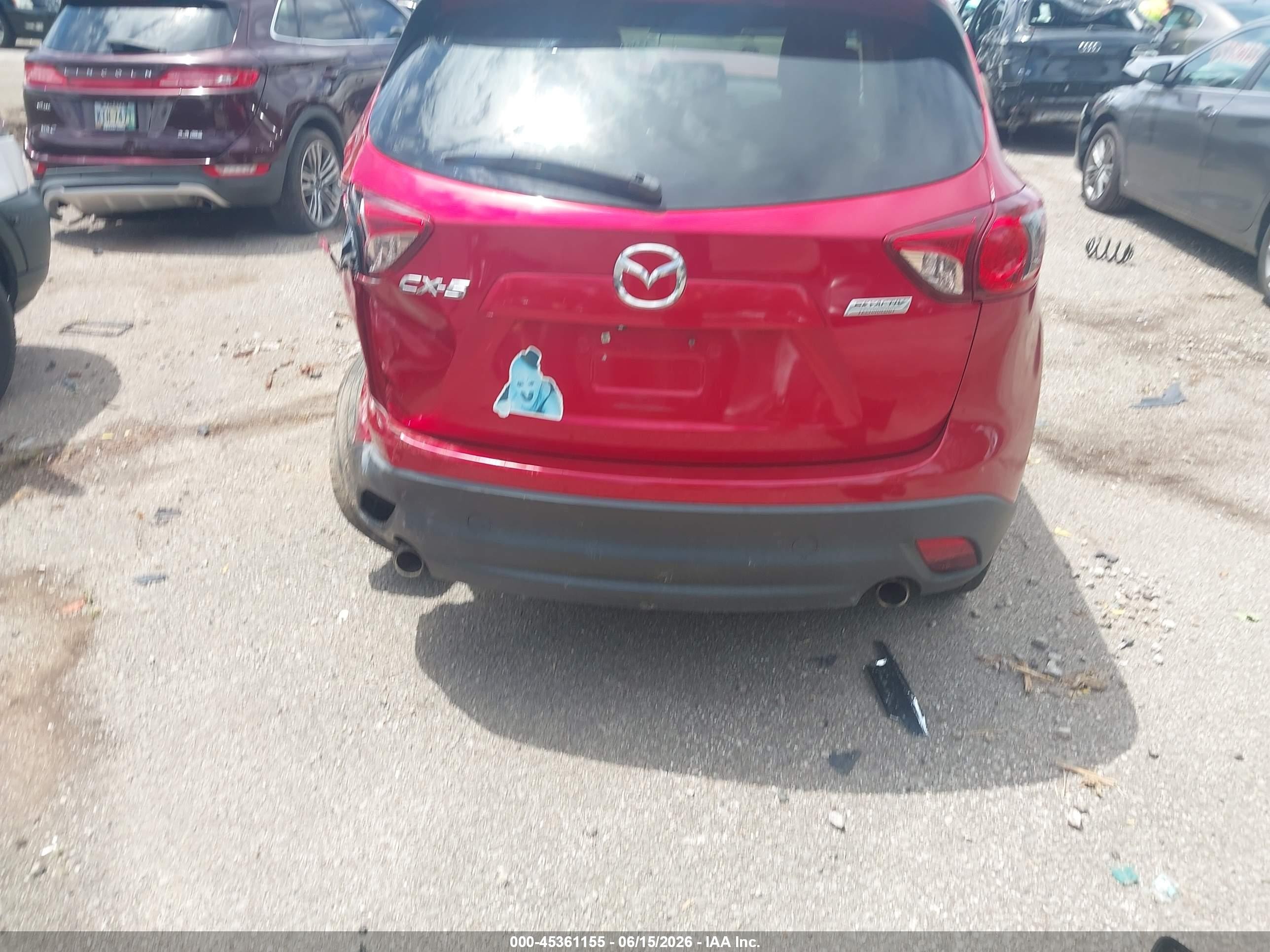 2015 Mazda Cx-5 Grand Touring Red vin: JM3KE2DY6F0468319