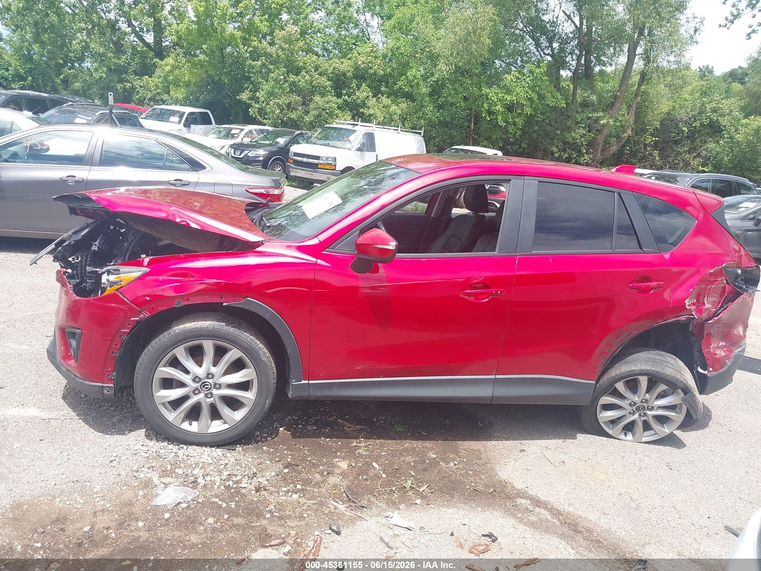 2015 Mazda Cx-5 Grand Touring Red vin: JM3KE2DY6F0468319