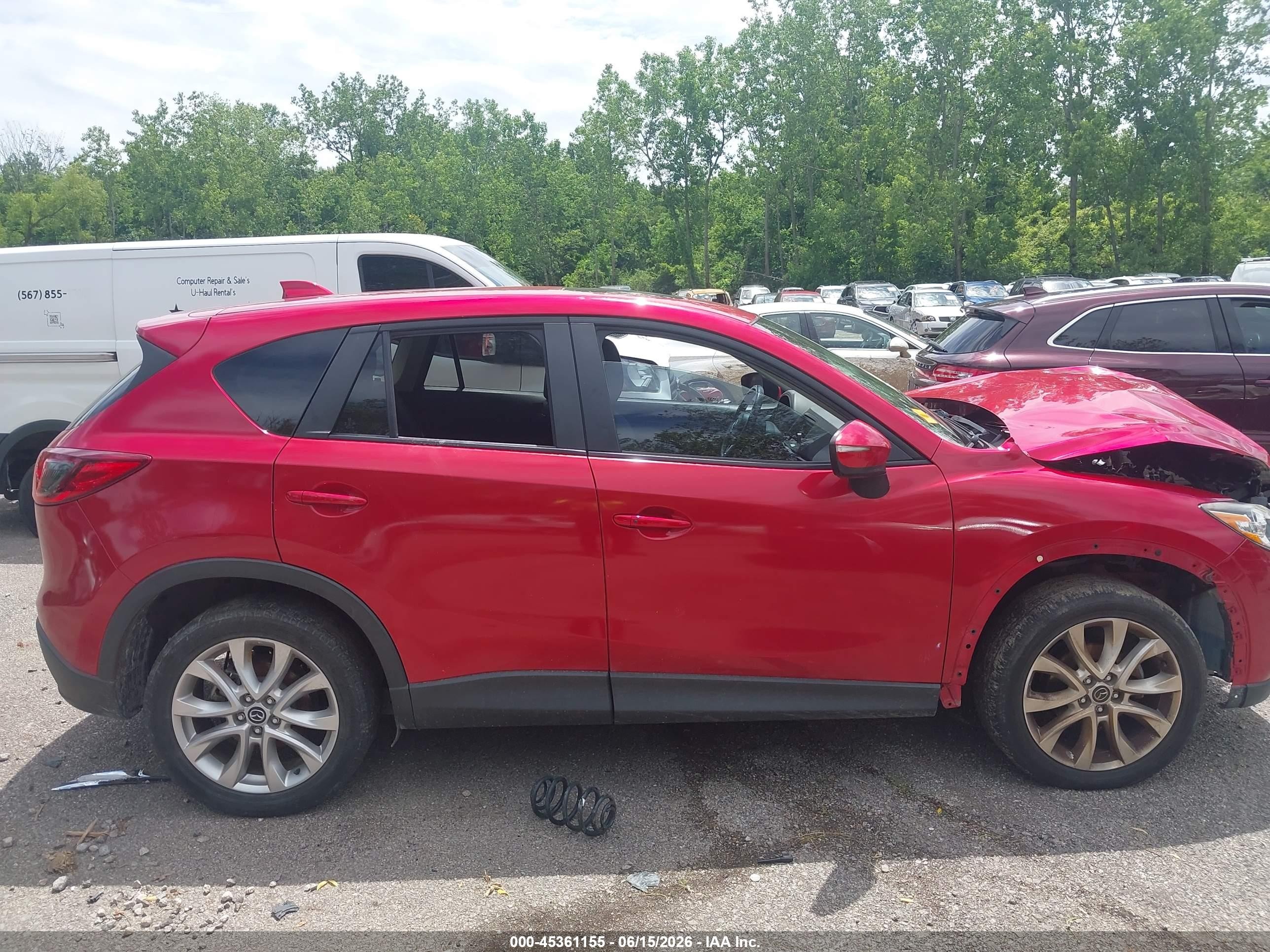 2015 Mazda Cx-5 Grand Touring Red vin: JM3KE2DY6F0468319