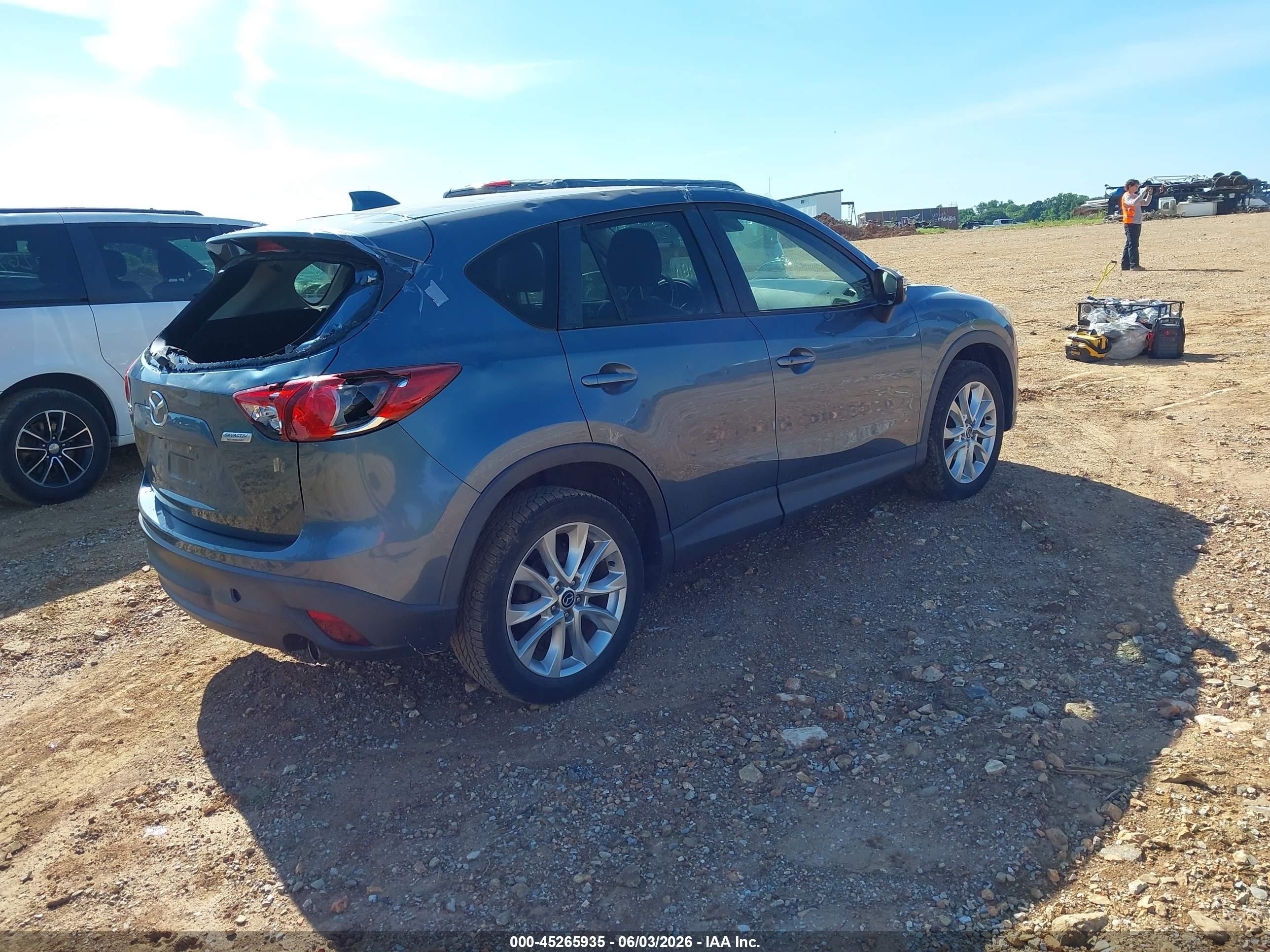 2015 Mazda Cx-5 Grand Touring Синий vin: JM3KE2DY6F0505966