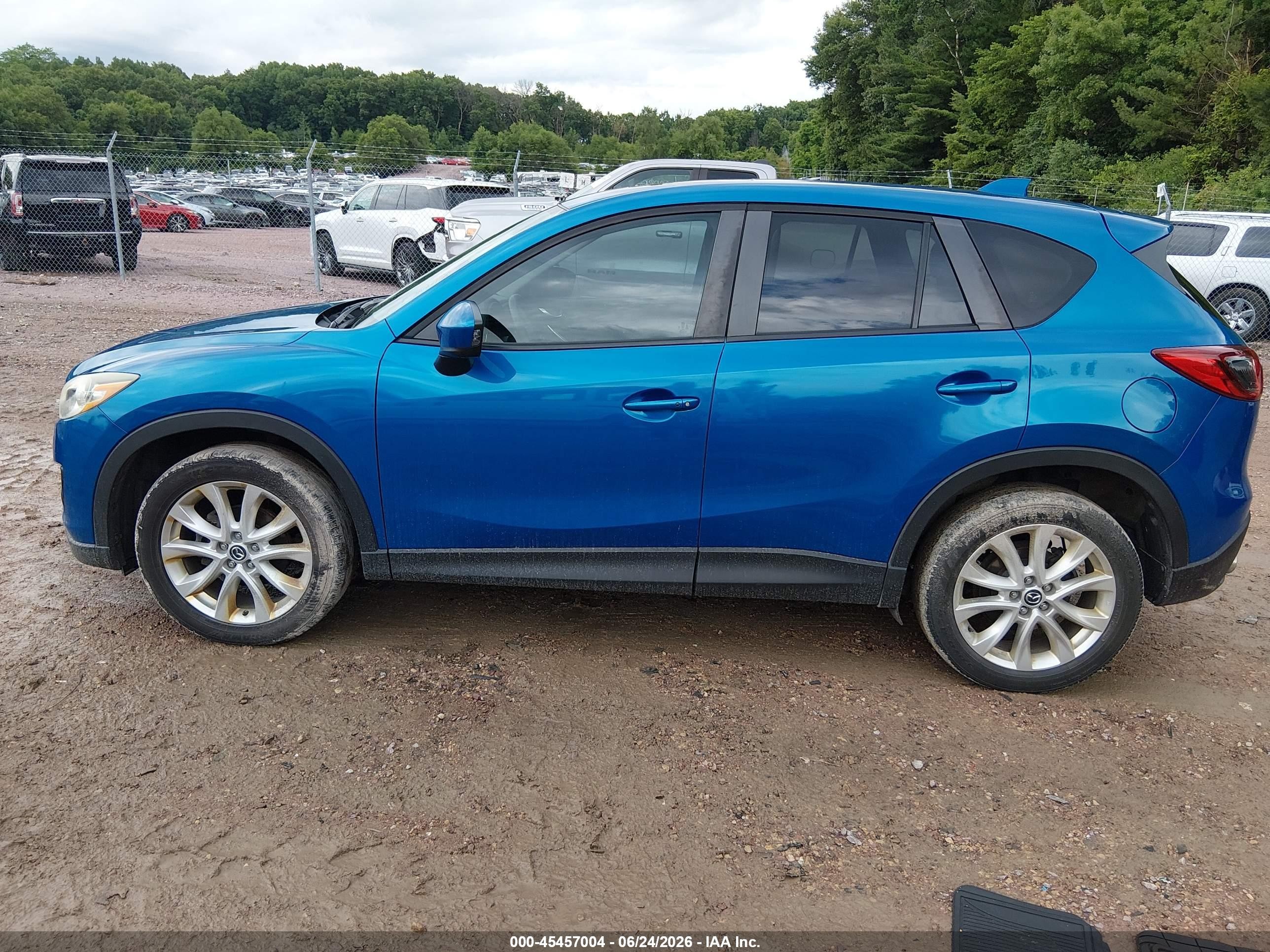 2014 Mazda Cx-5 Grand Touring Blue vin: JM3KE2DY7E0304351