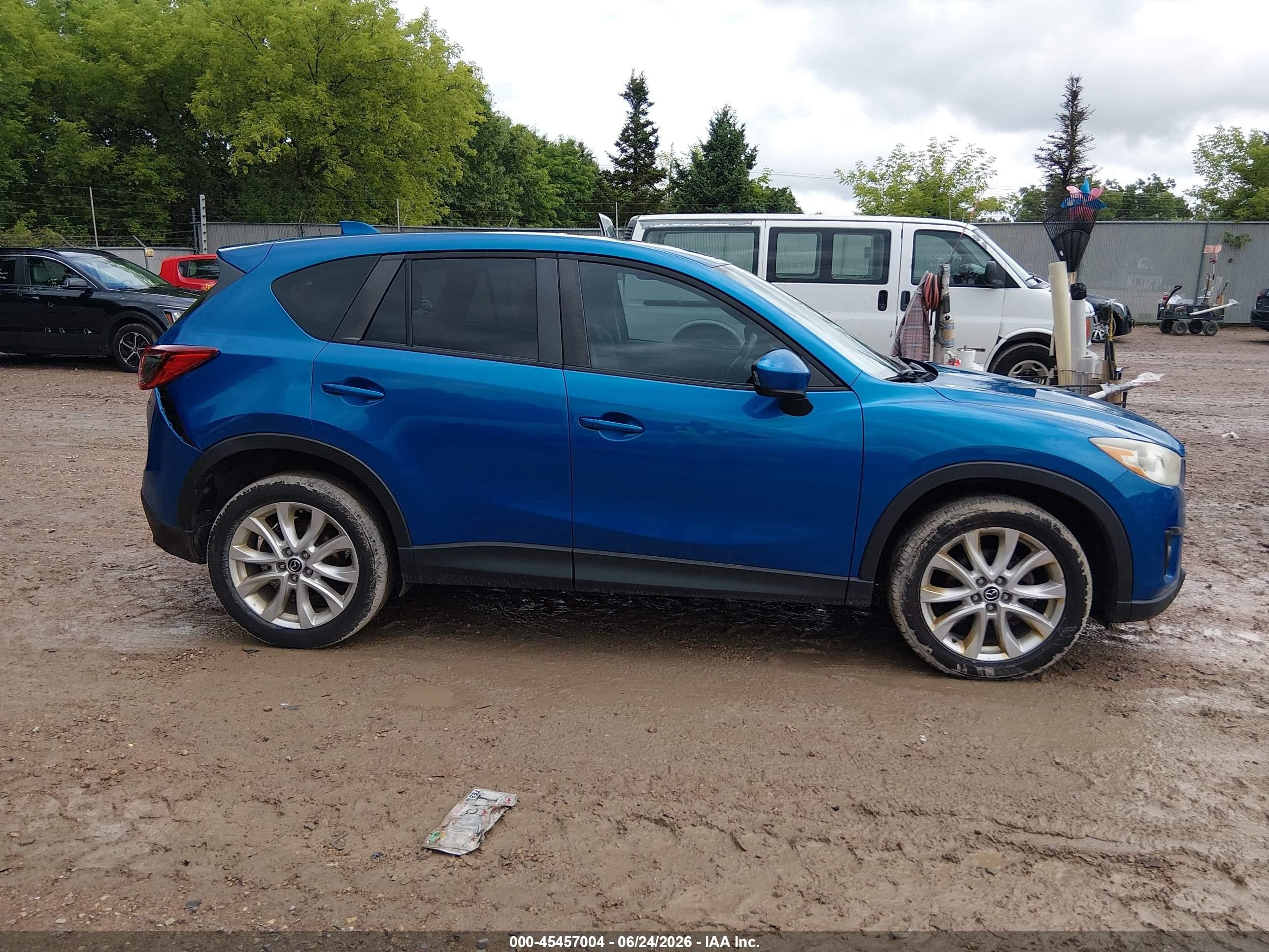 2014 Mazda Cx-5 Grand Touring Blue vin: JM3KE2DY7E0304351