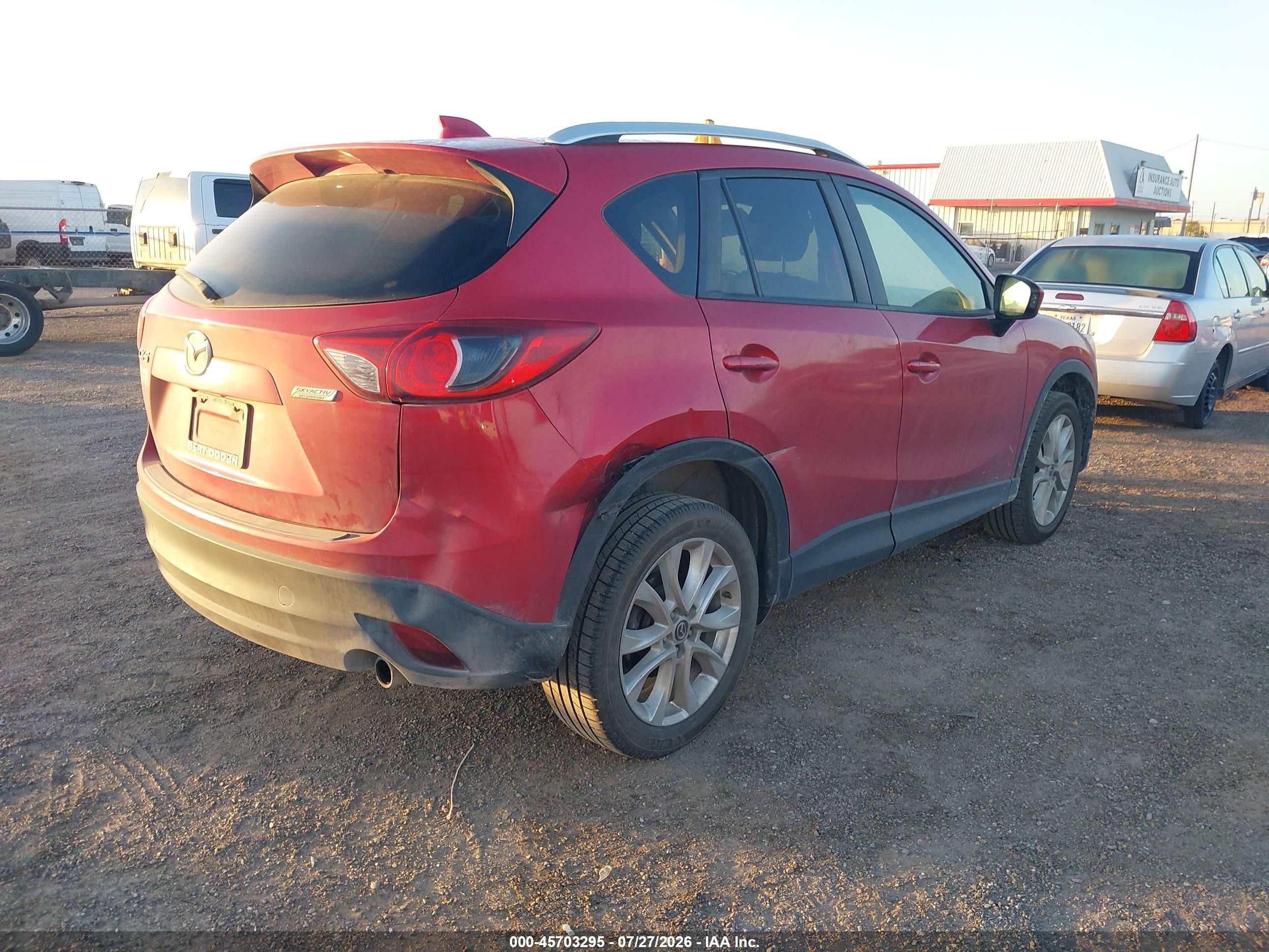 2014 Mazda Cx-5 Grand Touring Red vin: JM3KE2DY7E0328603