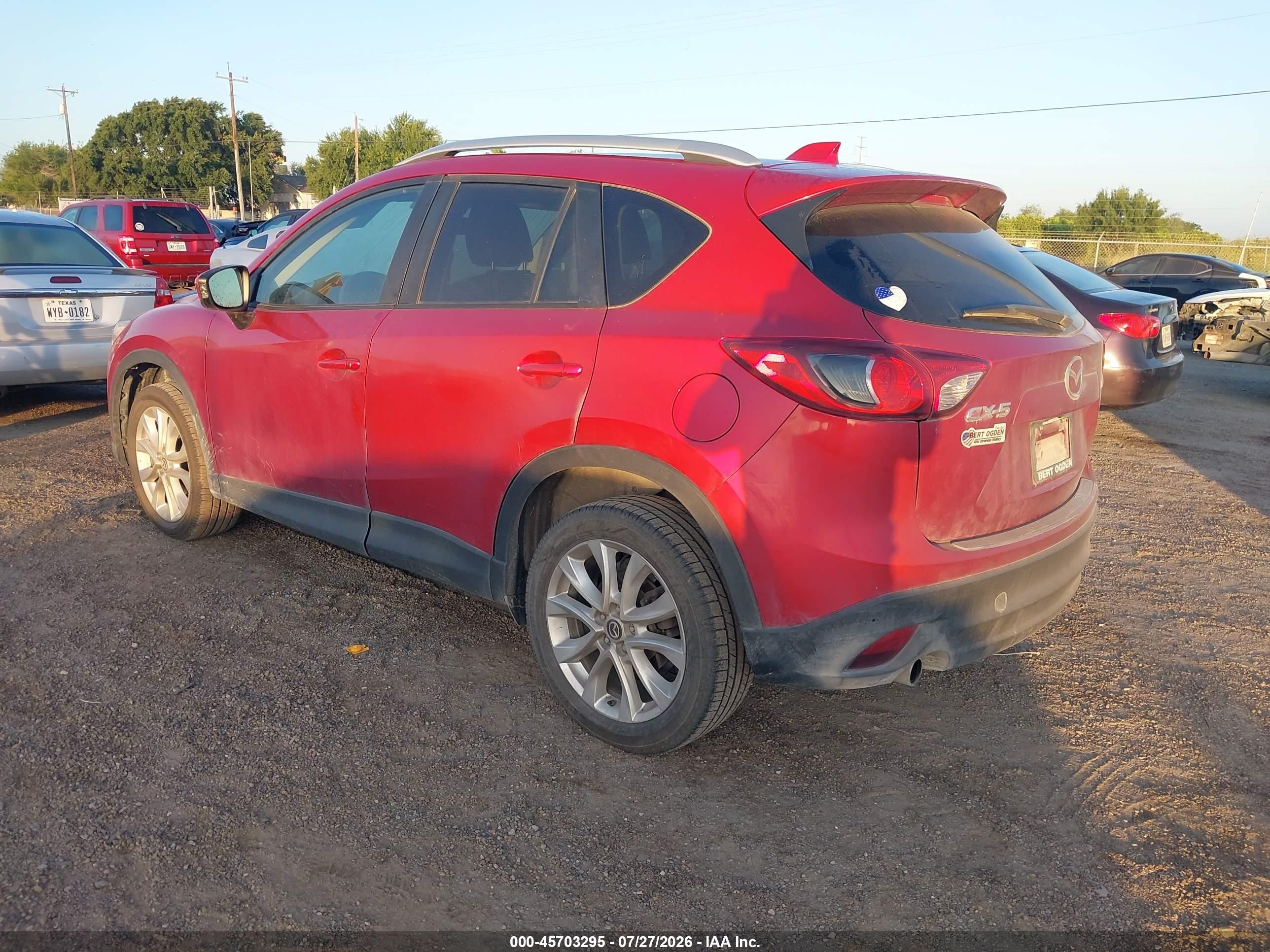2014 Mazda Cx-5 Grand Touring Red vin: JM3KE2DY7E0328603