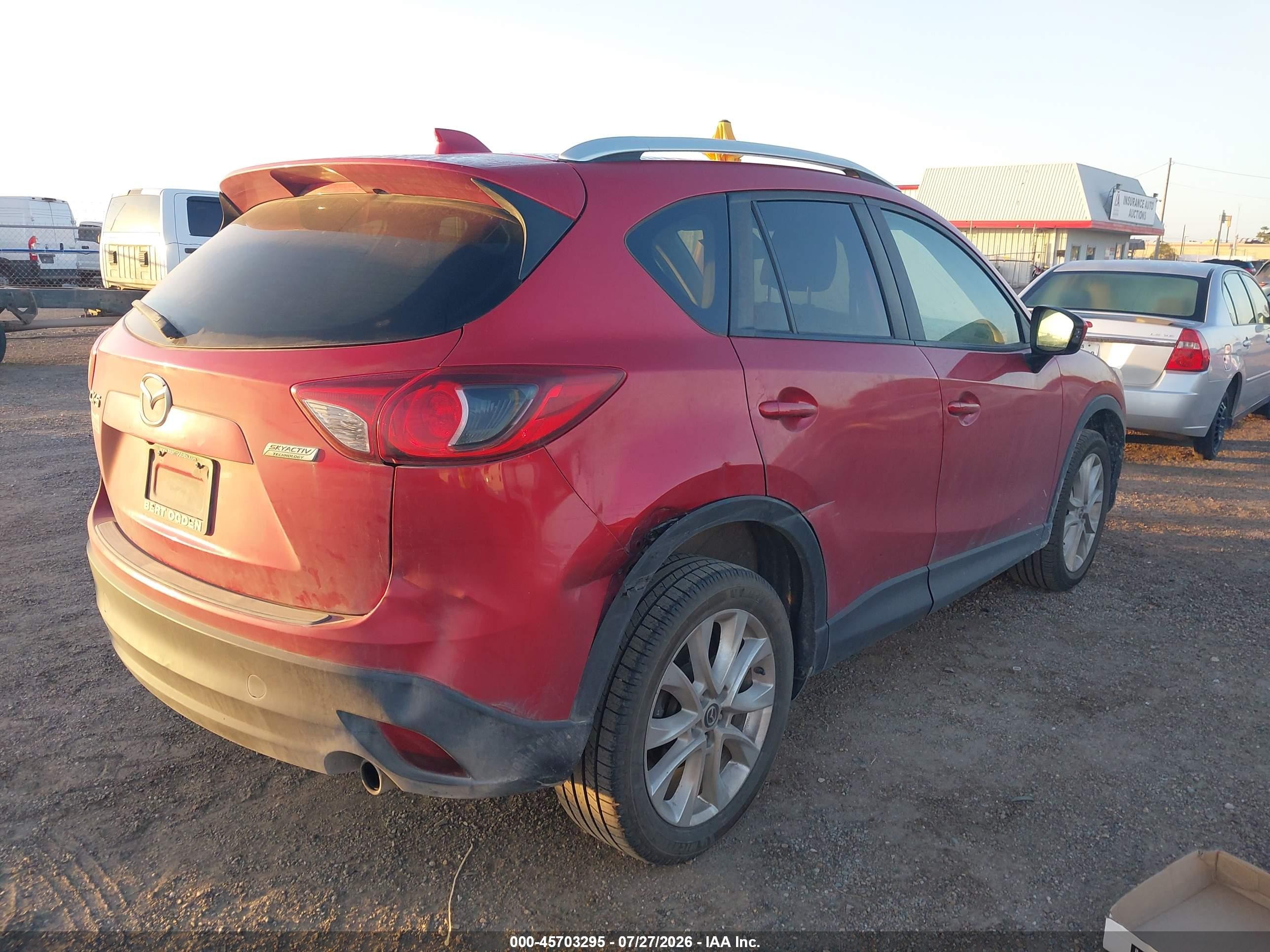 2014 Mazda Cx-5 Grand Touring Red vin: JM3KE2DY7E0328603