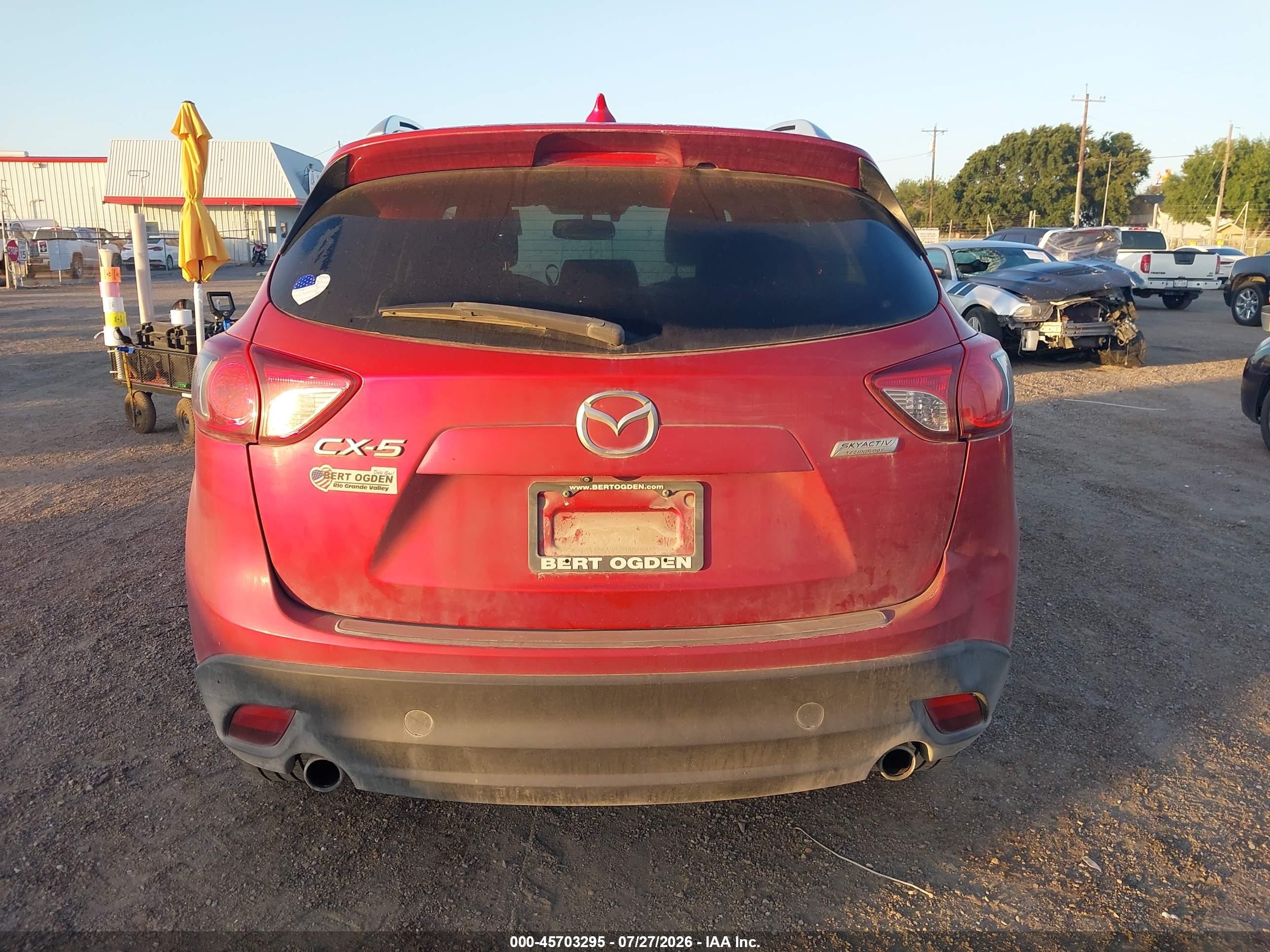 2014 Mazda Cx-5 Grand Touring Red vin: JM3KE2DY7E0328603