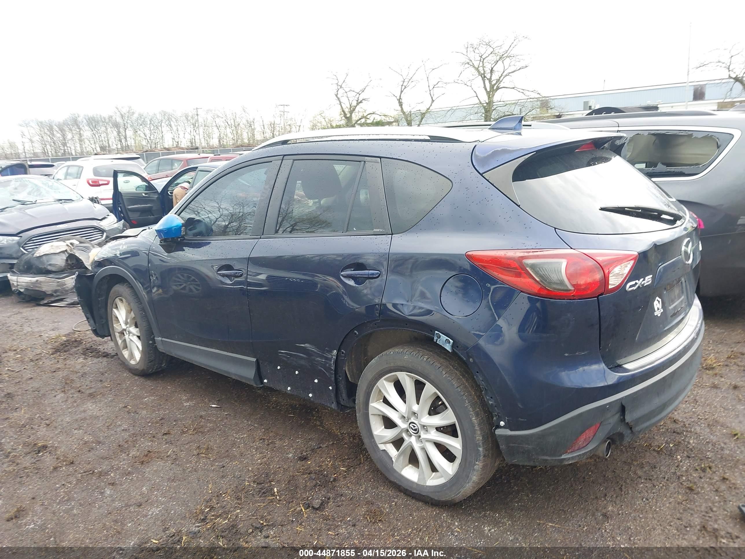 2014 Mazda Cx-5 Grand Touring Dark Blue vin: JM3KE2DY7E0331064