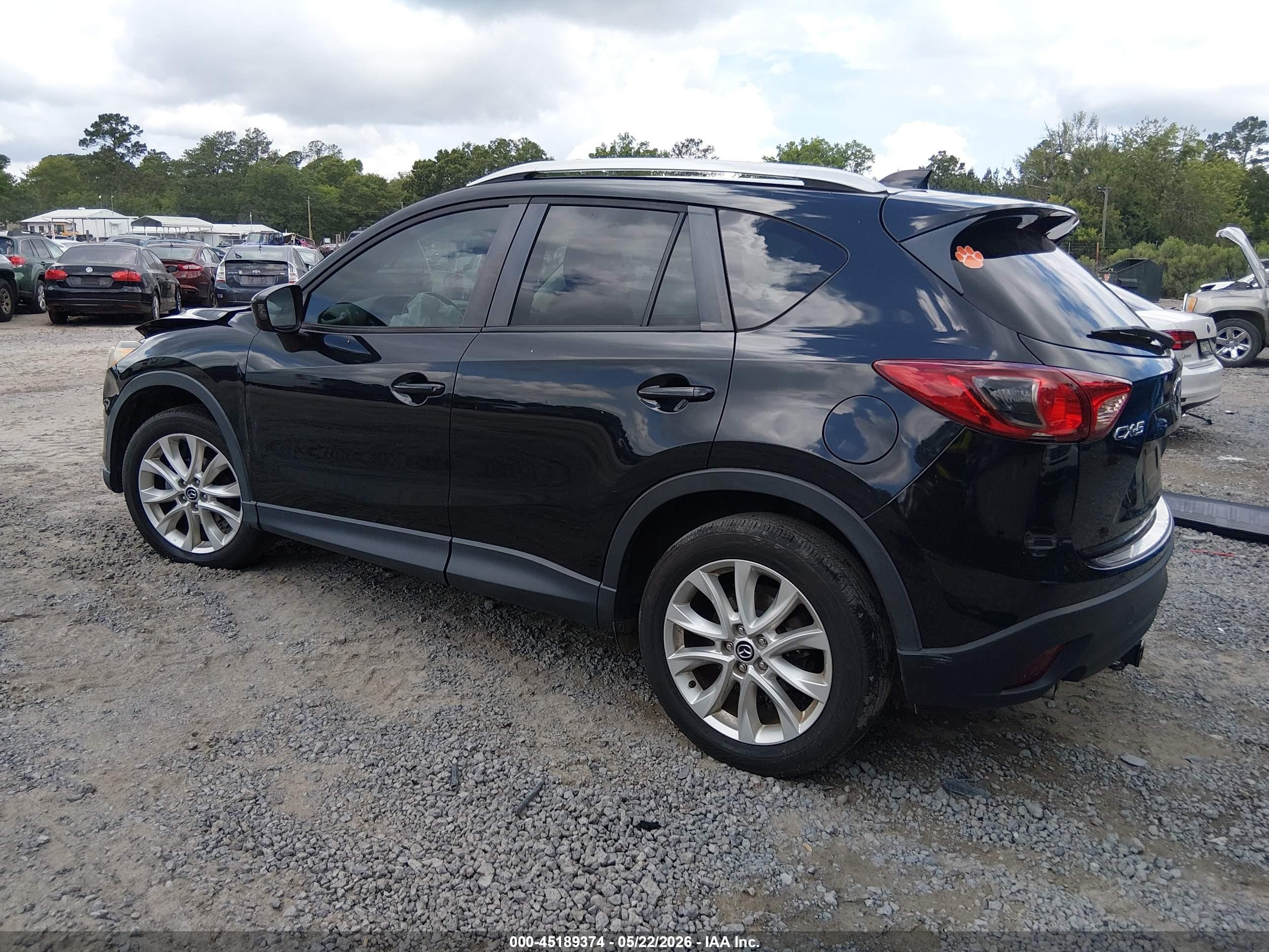 2014 Mazda Cx-5 Grand Touring Black vin: JM3KE2DY7E0379759