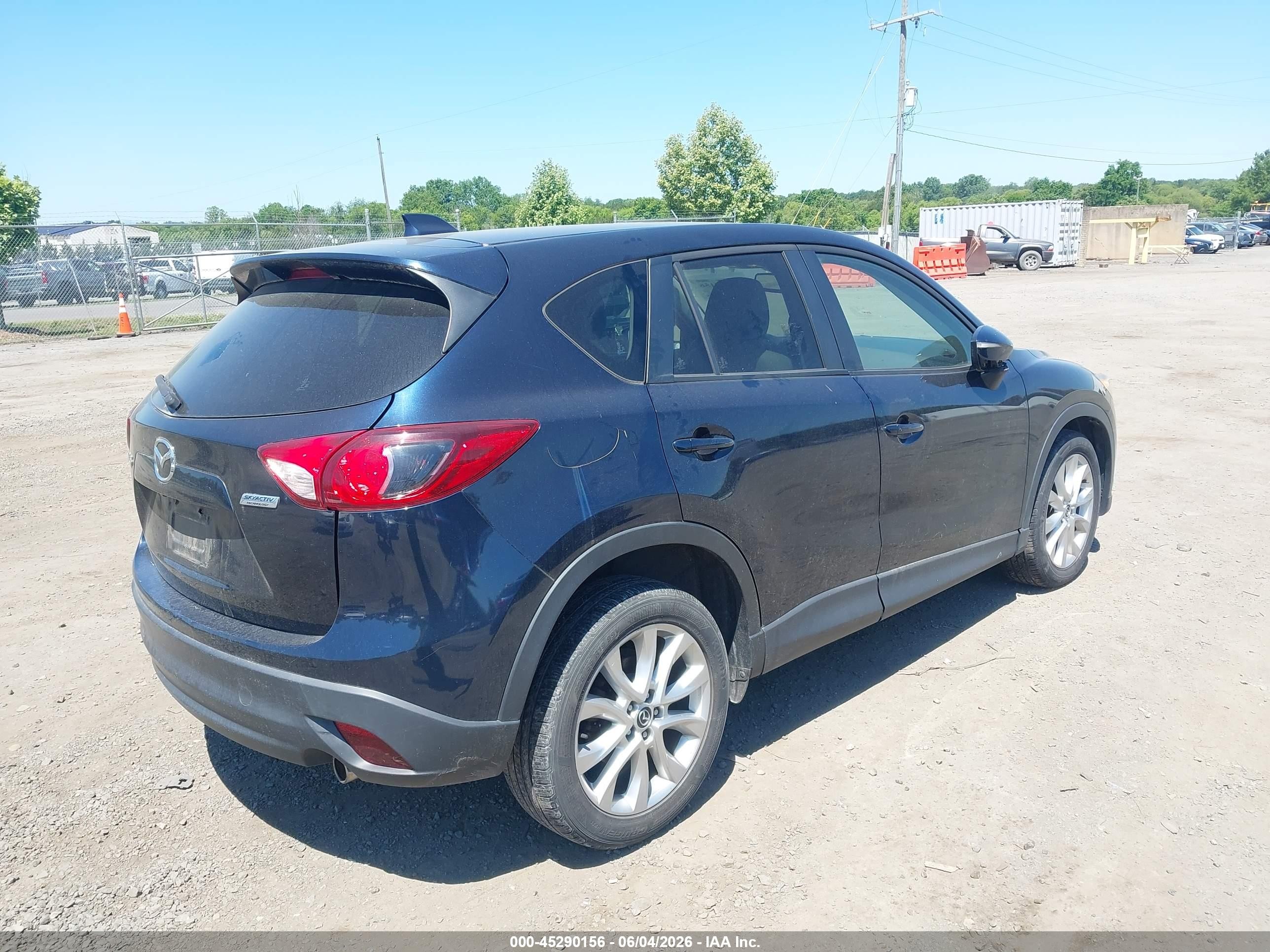 2015 Mazda Cx-5 Grand Touring Синий vin: JM3KE2DY7F0501991