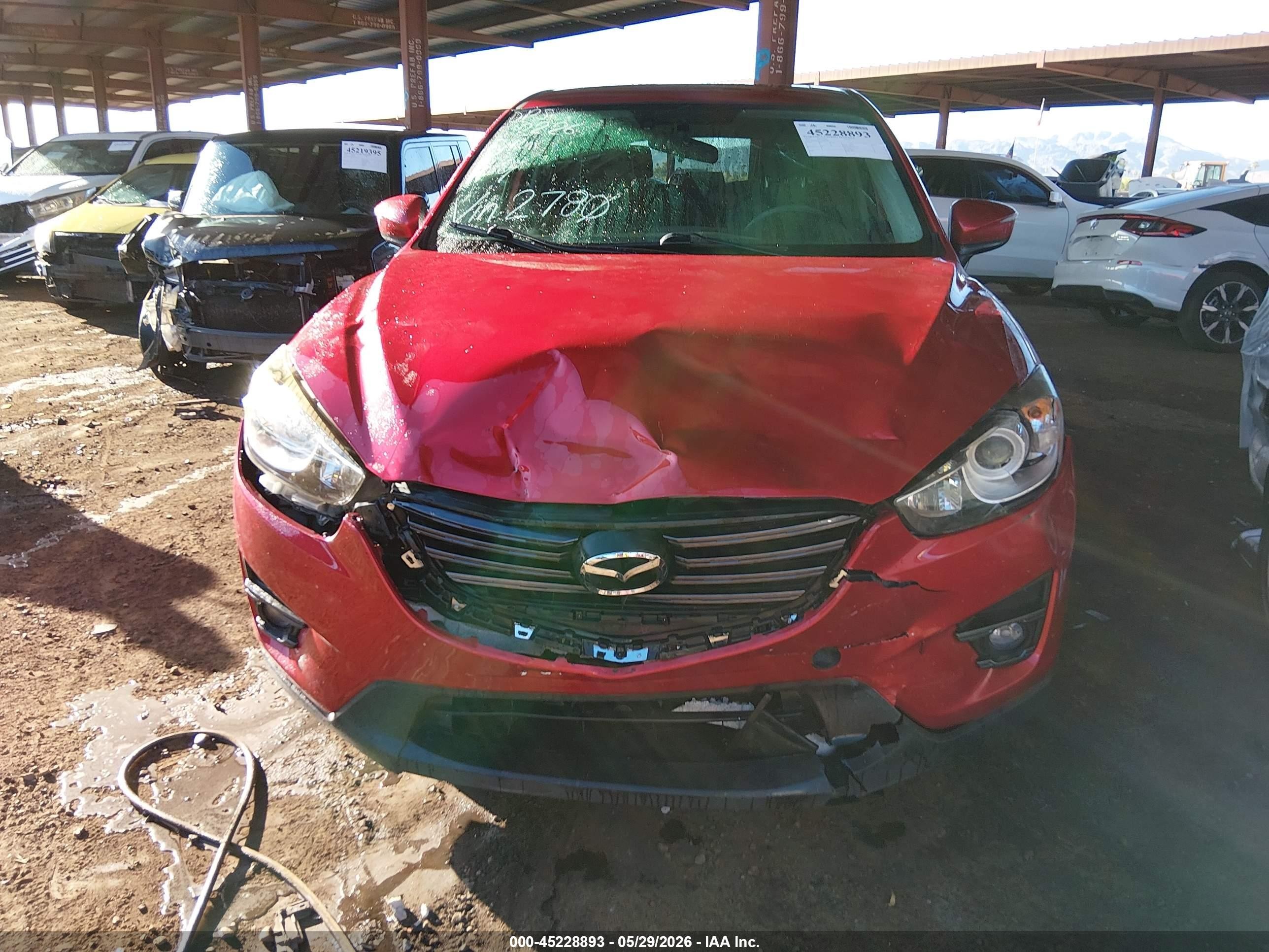 2016 Mazda Cx-5 Grand Touring Red vin: JM3KE2DY7G0802780
