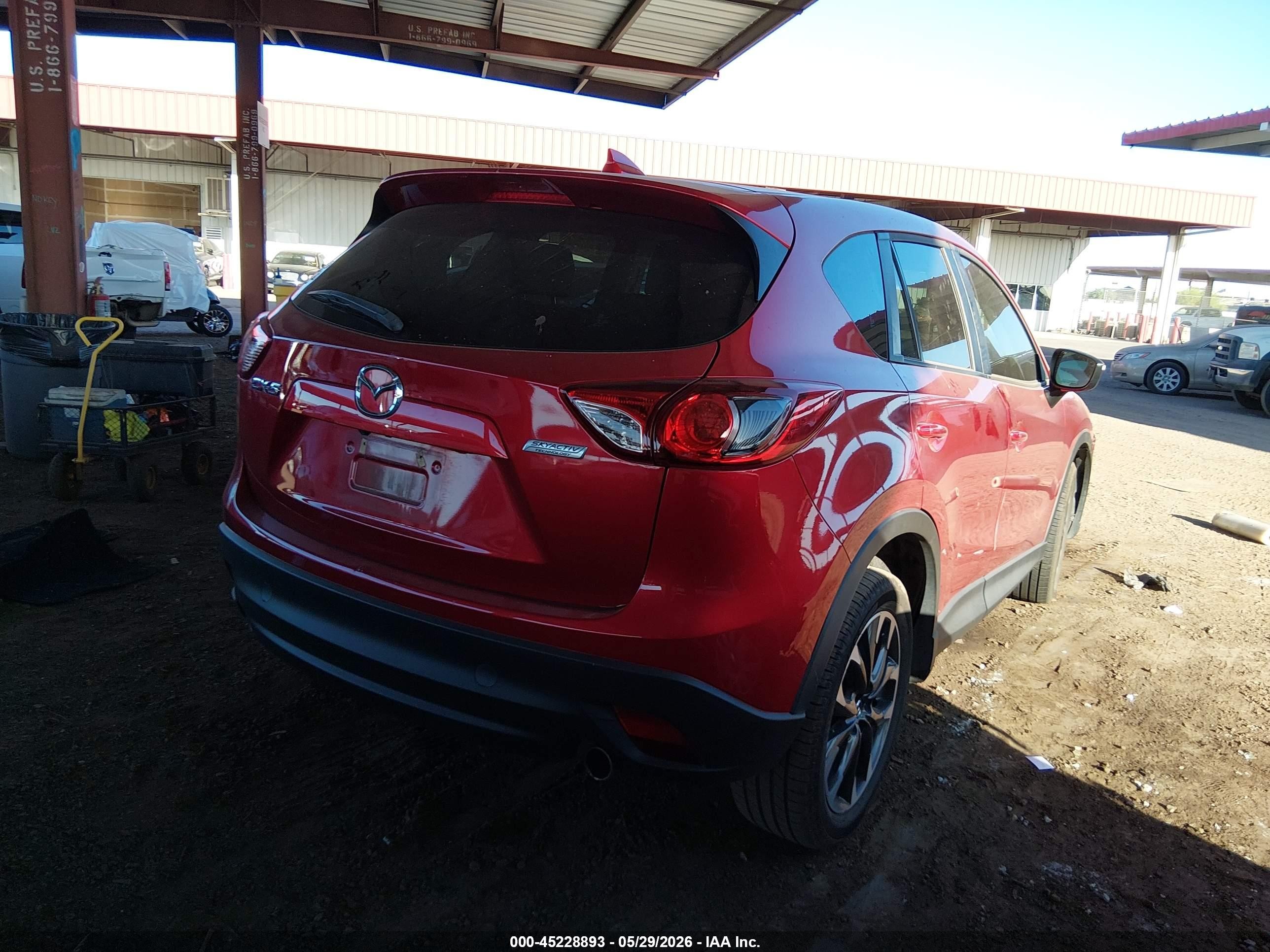 2016 Mazda Cx-5 Grand Touring Red vin: JM3KE2DY7G0802780