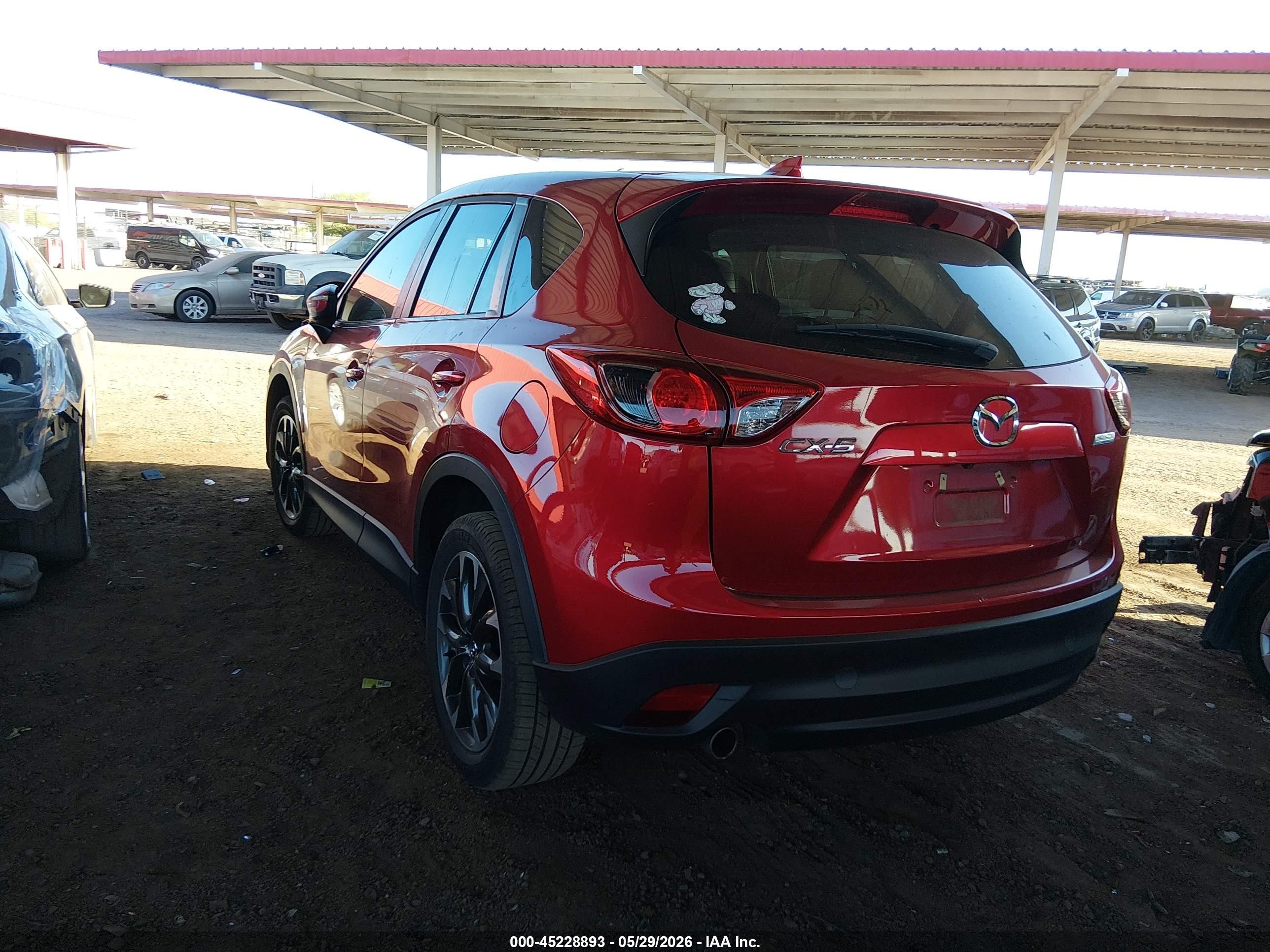 2016 Mazda Cx-5 Grand Touring Red vin: JM3KE2DY7G0802780