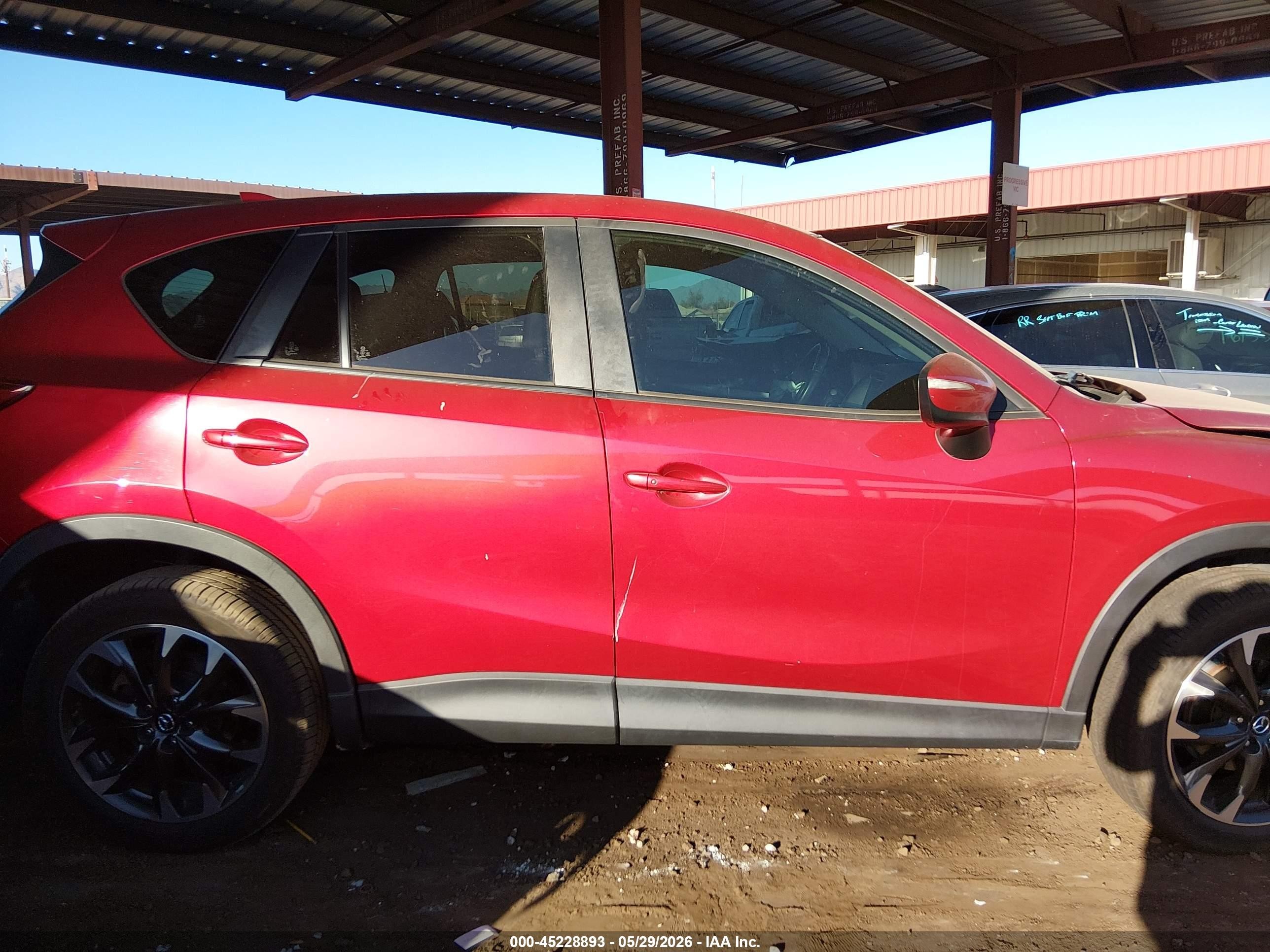 2016 Mazda Cx-5 Grand Touring Red vin: JM3KE2DY7G0802780