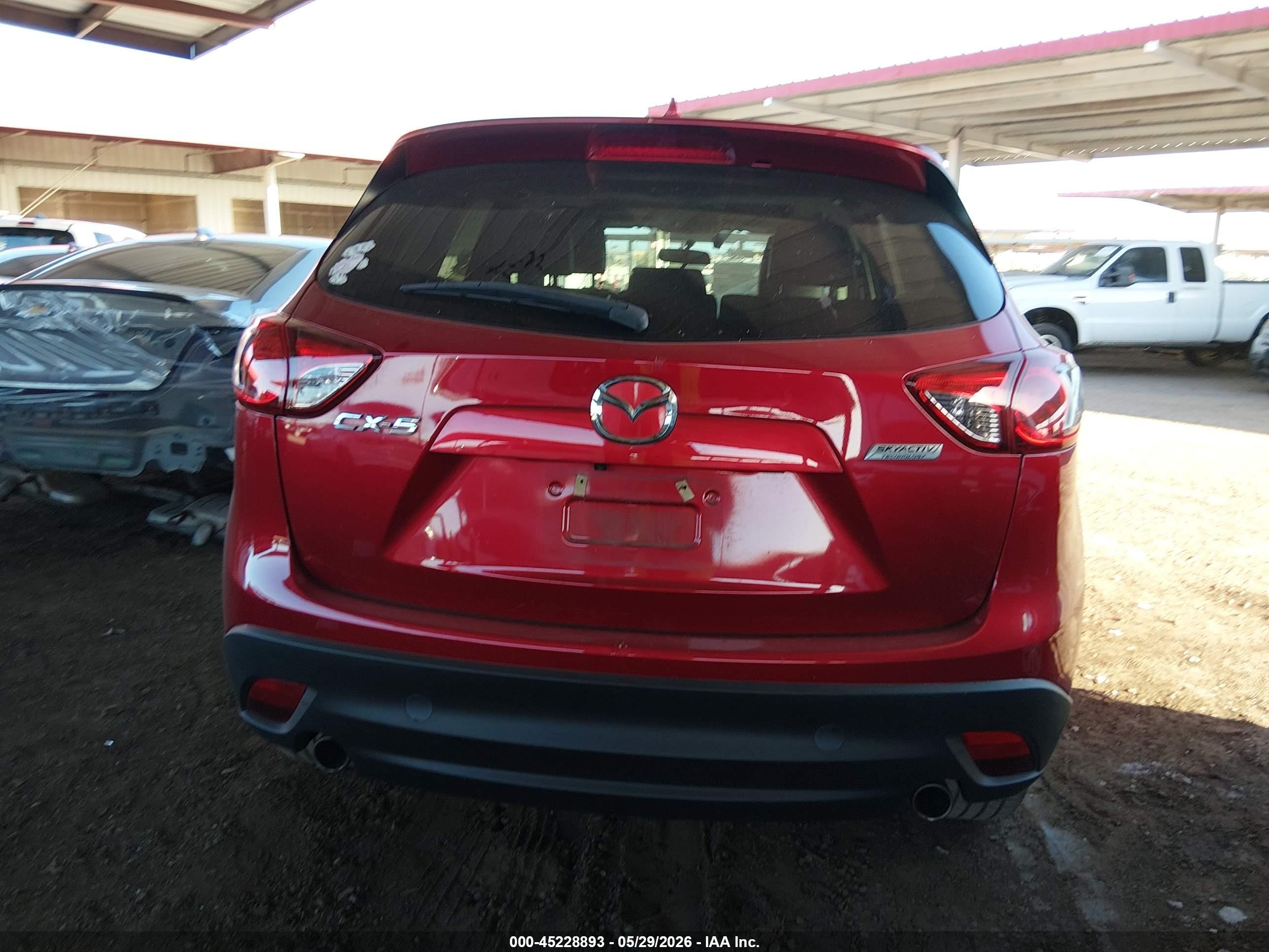 2016 Mazda Cx-5 Grand Touring Red vin: JM3KE2DY7G0802780