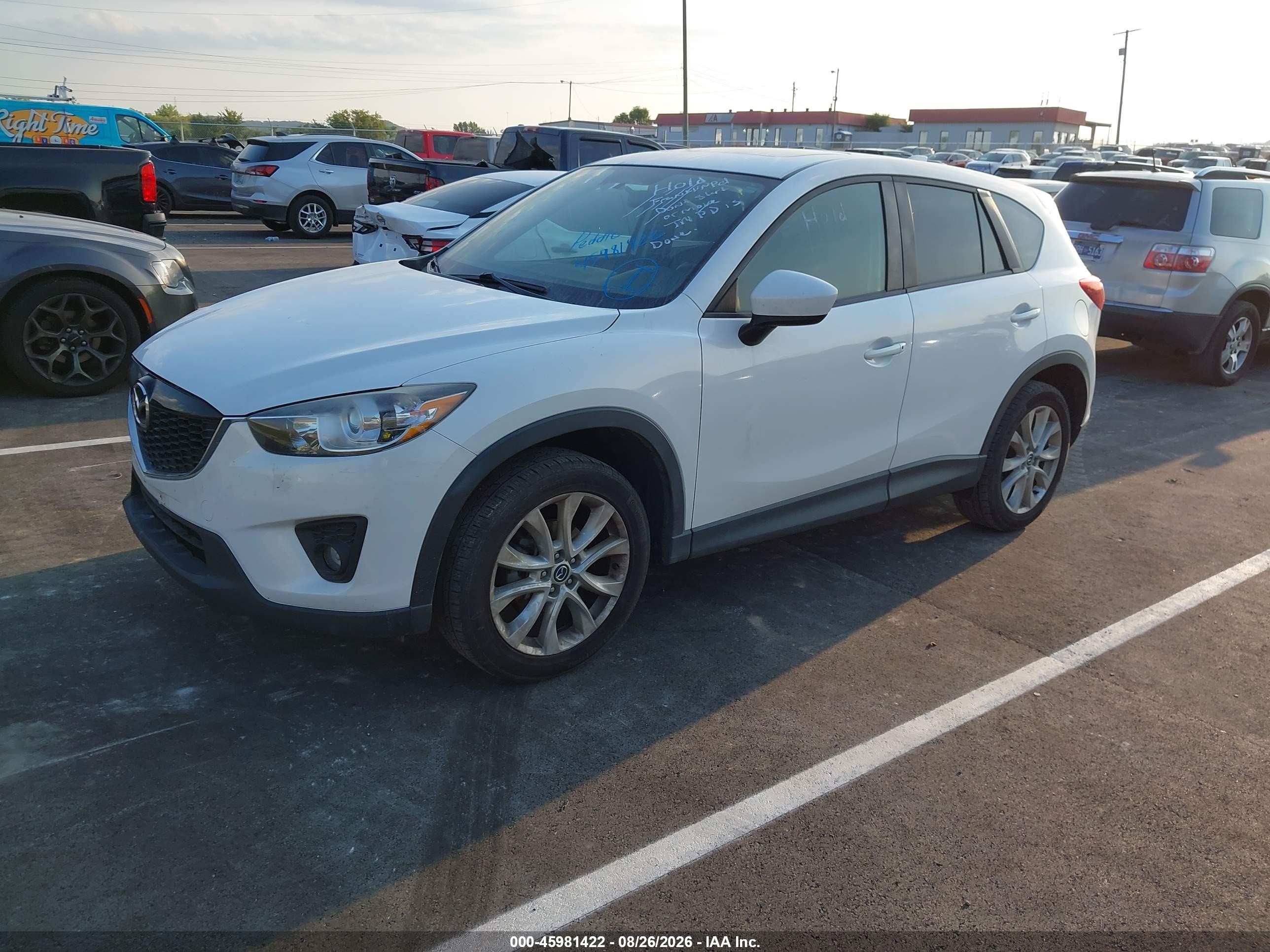 2014 Mazda Cx-5 Grand Touring White vin: JM3KE2DY8E0311910