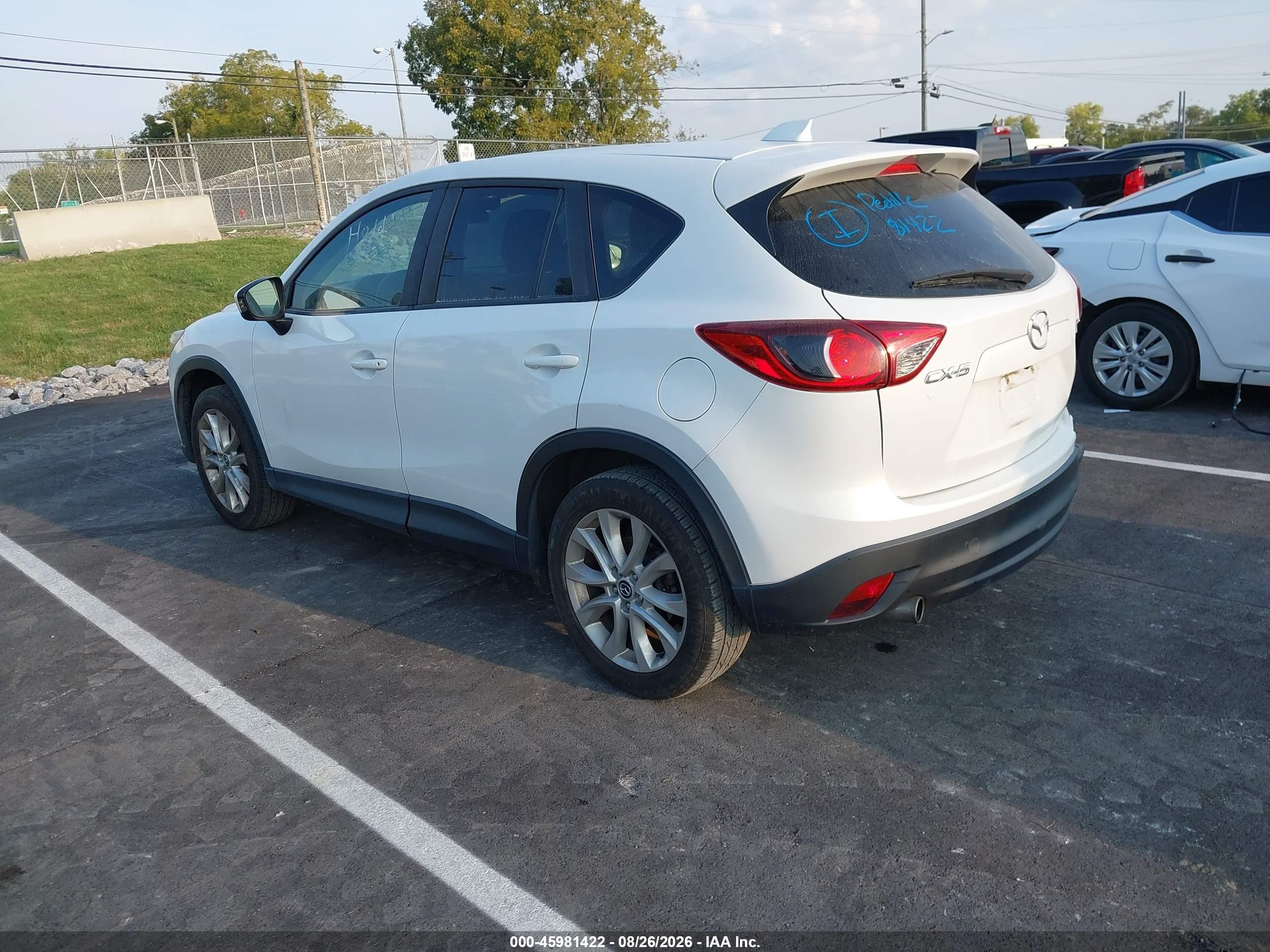2014 Mazda Cx-5 Grand Touring White vin: JM3KE2DY8E0311910