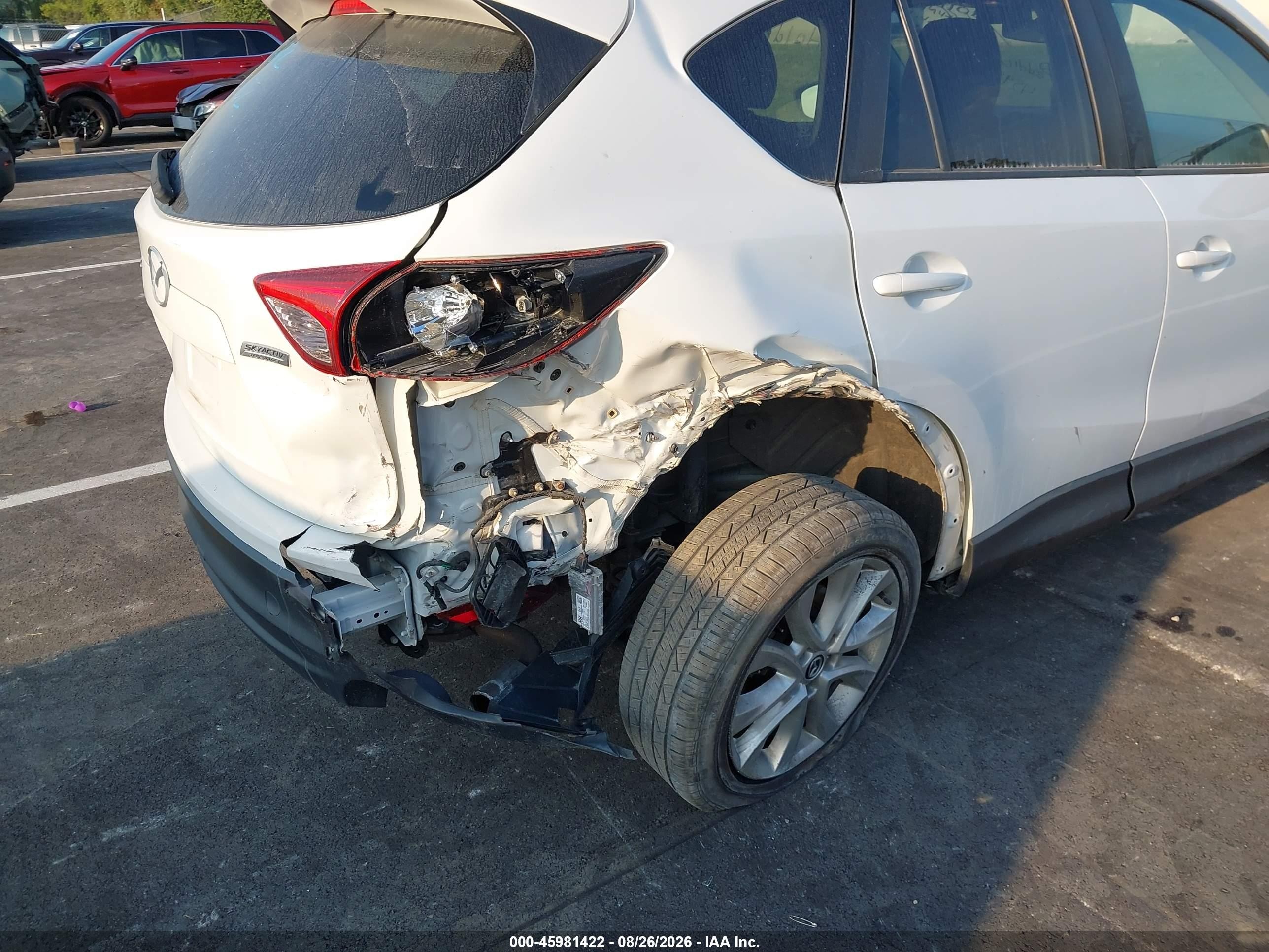 2014 Mazda Cx-5 Grand Touring White vin: JM3KE2DY8E0311910