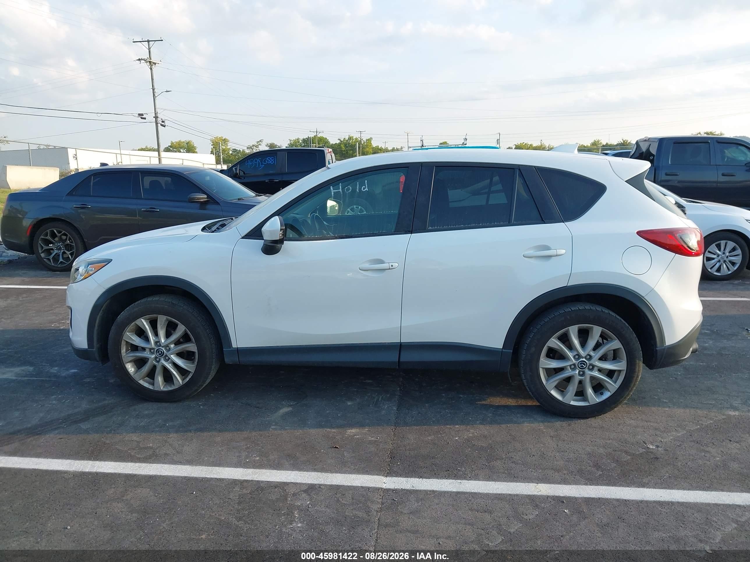 2014 Mazda Cx-5 Grand Touring White vin: JM3KE2DY8E0311910
