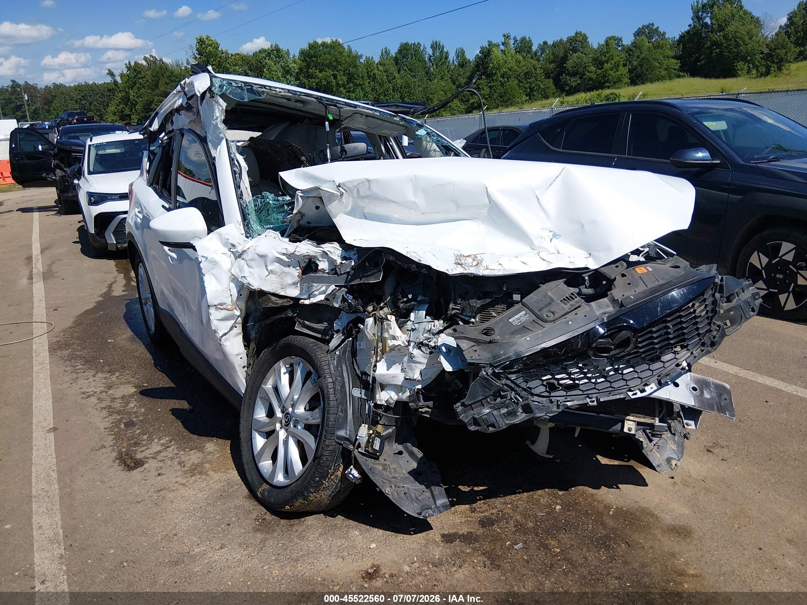2014 Mazda Cx-5 Grand Touring White vin: JM3KE2DY8E0356927