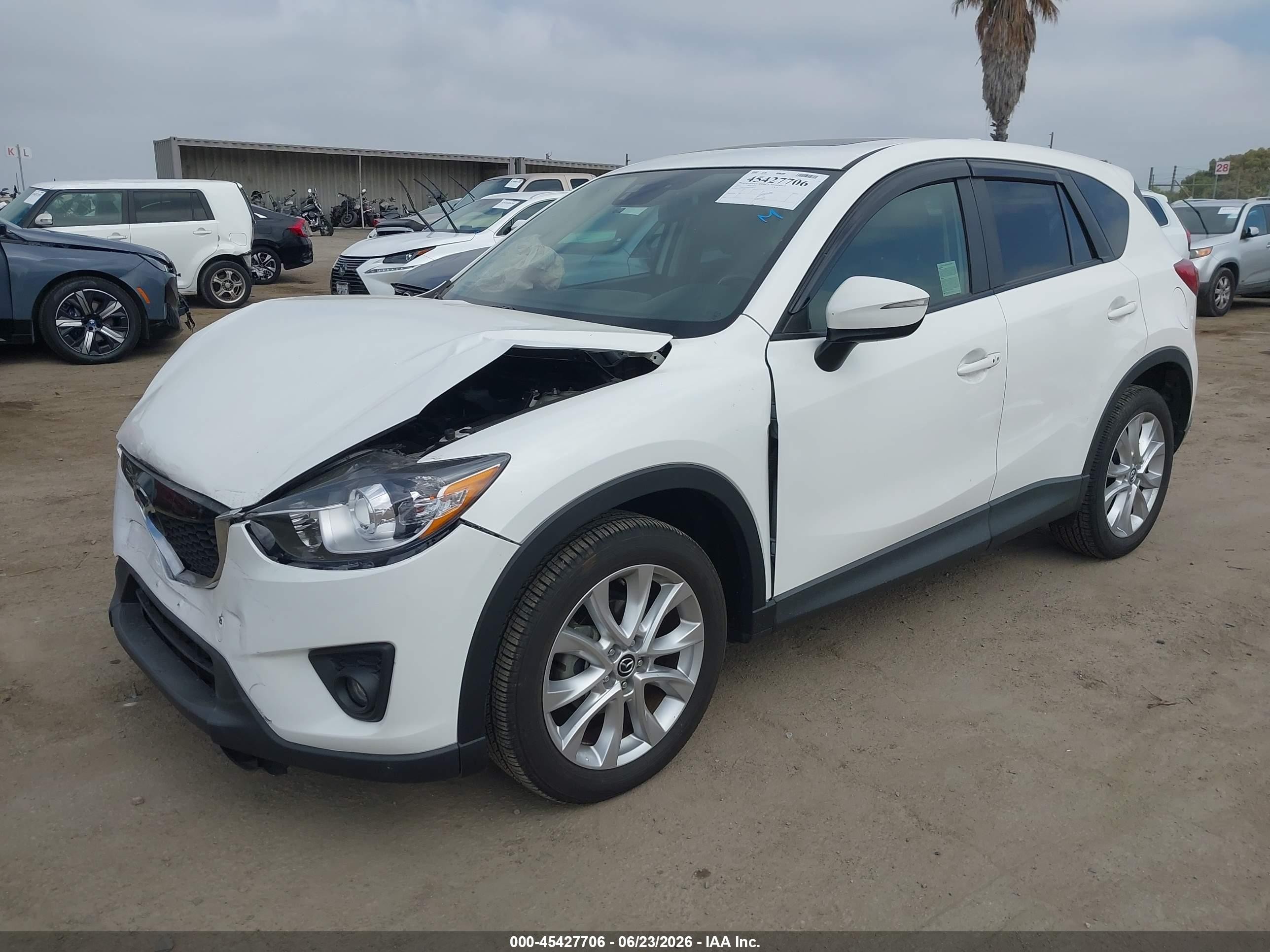 2015 Mazda Cx-5 Grand Touring White vin: JM3KE2DY8F0514412
