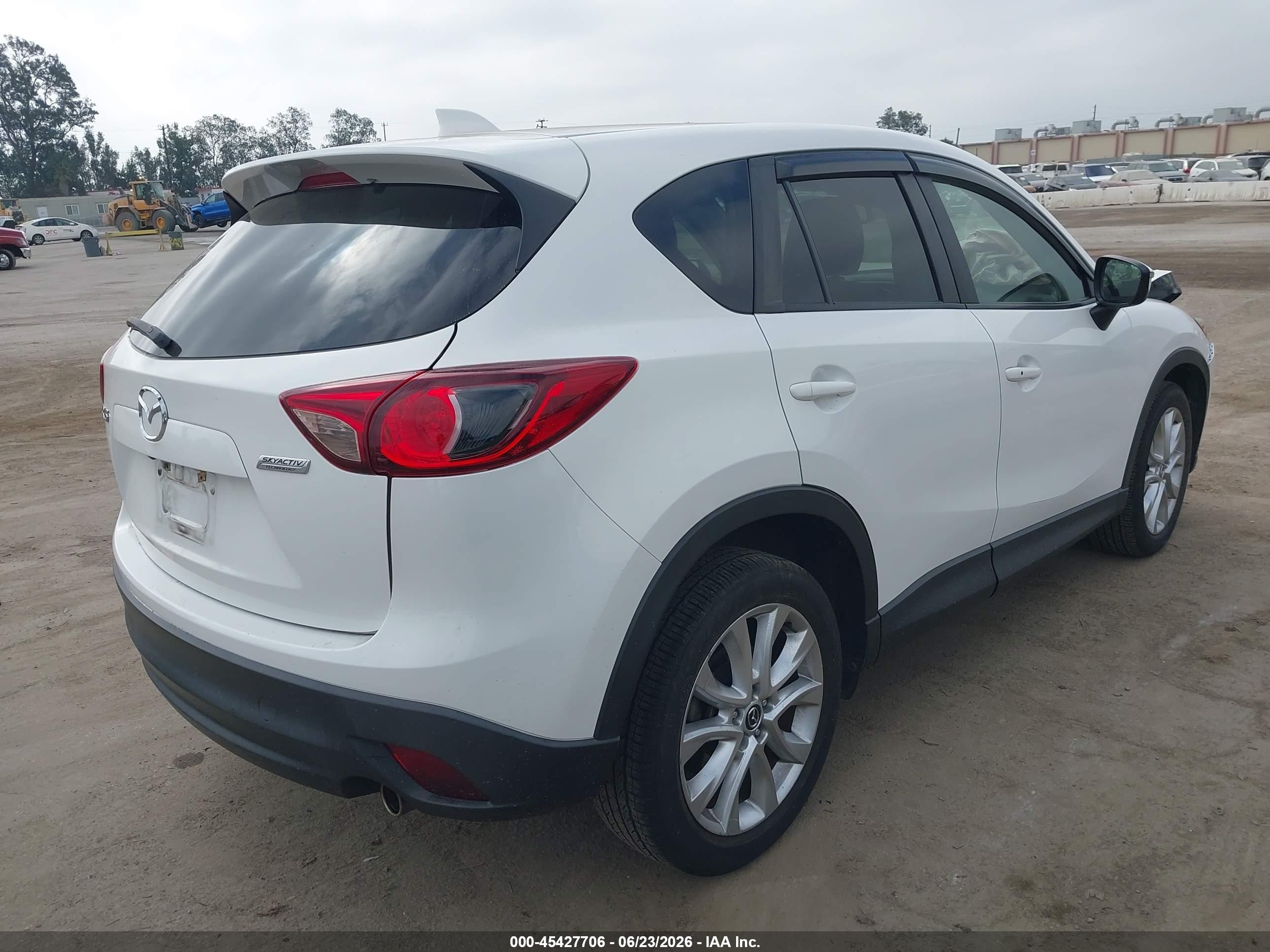 2015 Mazda Cx-5 Grand Touring White vin: JM3KE2DY8F0514412