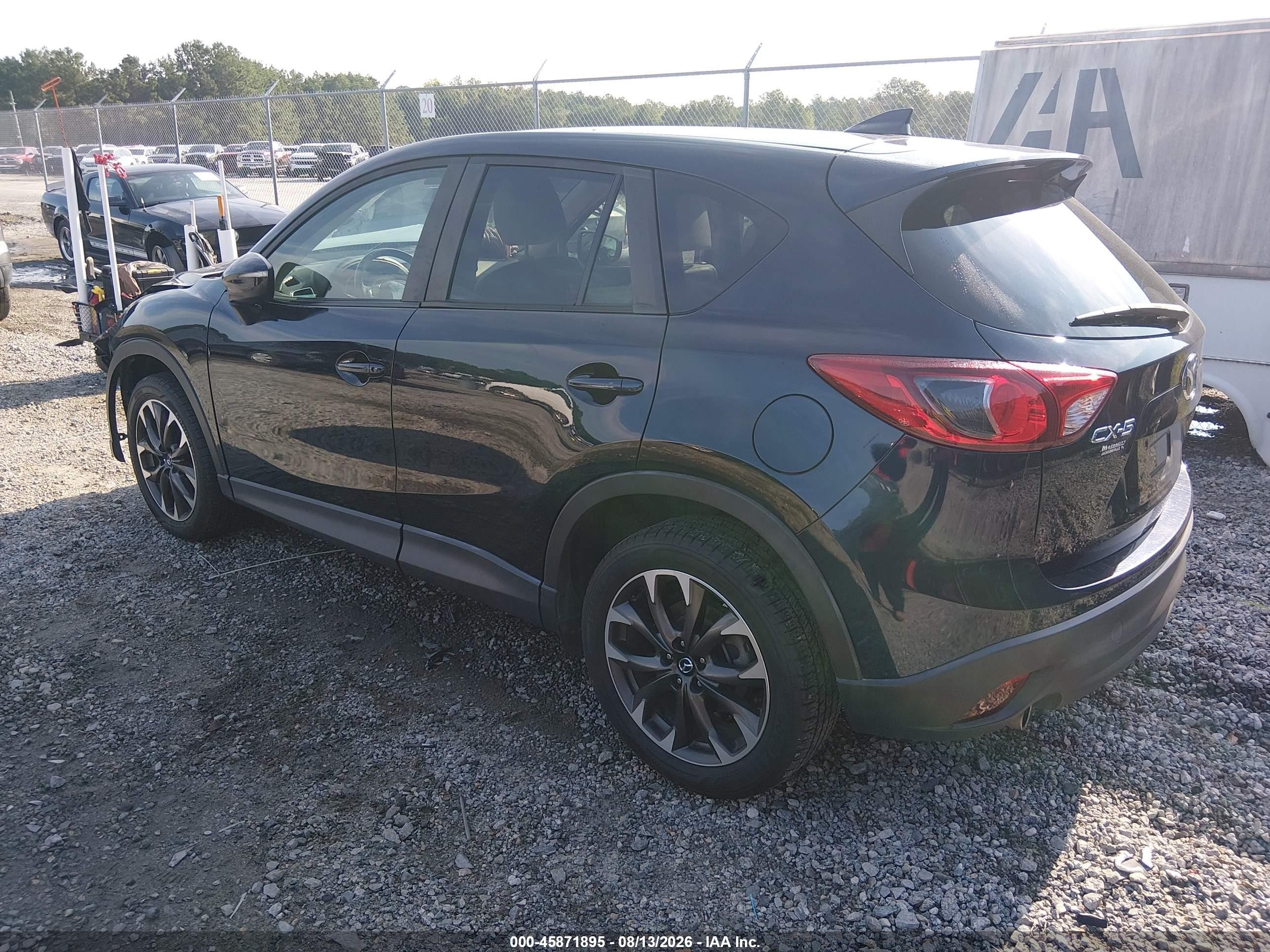 2016 Mazda Cx-5 Grand Touring Dark Blue vin: JM3KE2DY8G0769417