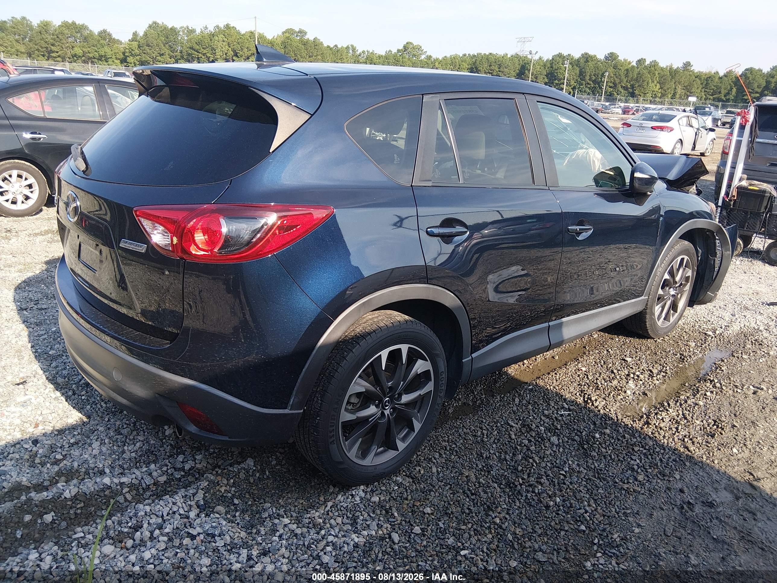 2016 Mazda Cx-5 Grand Touring Dark Blue vin: JM3KE2DY8G0769417
