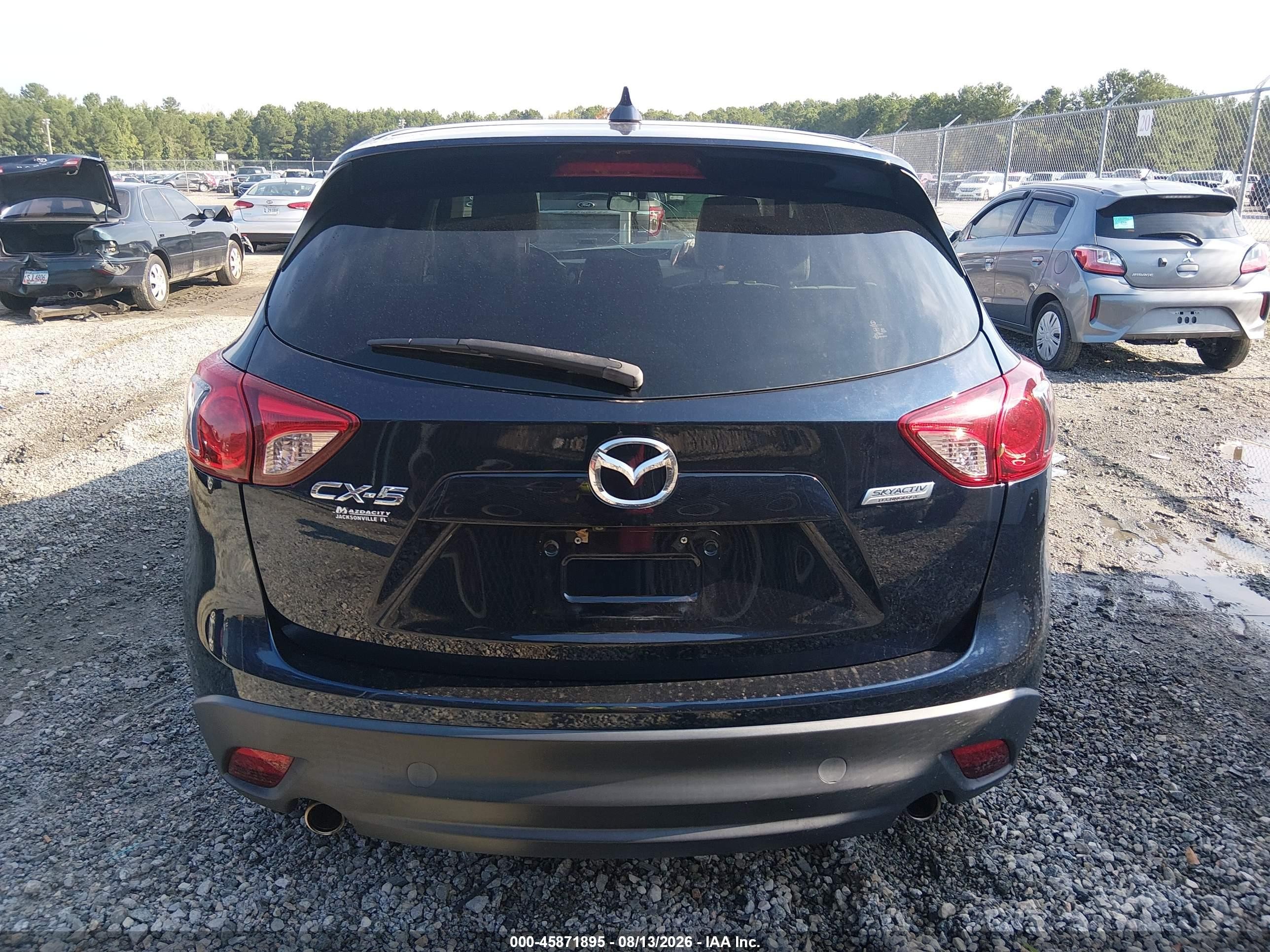 2016 Mazda Cx-5 Grand Touring Dark Blue vin: JM3KE2DY8G0769417