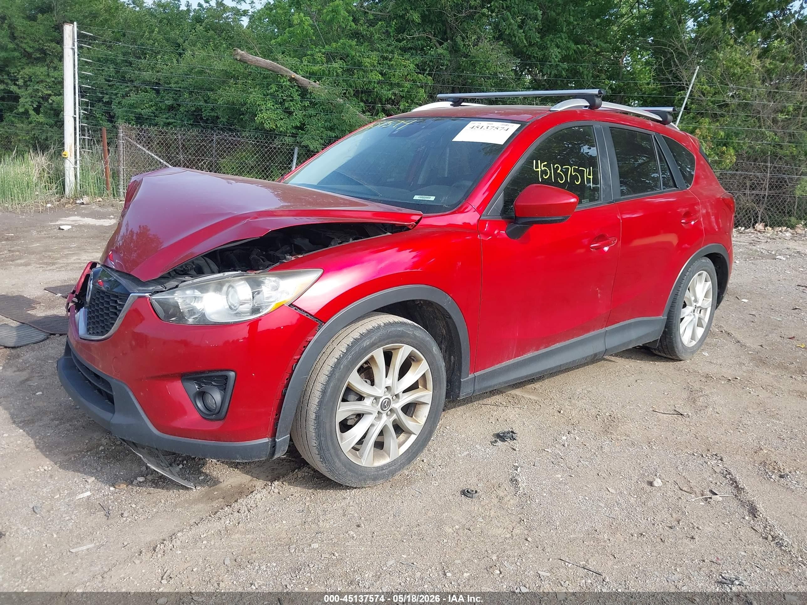 2014 Mazda Cx-5 Grand Touring Red vin: JM3KE2DY9E0378712