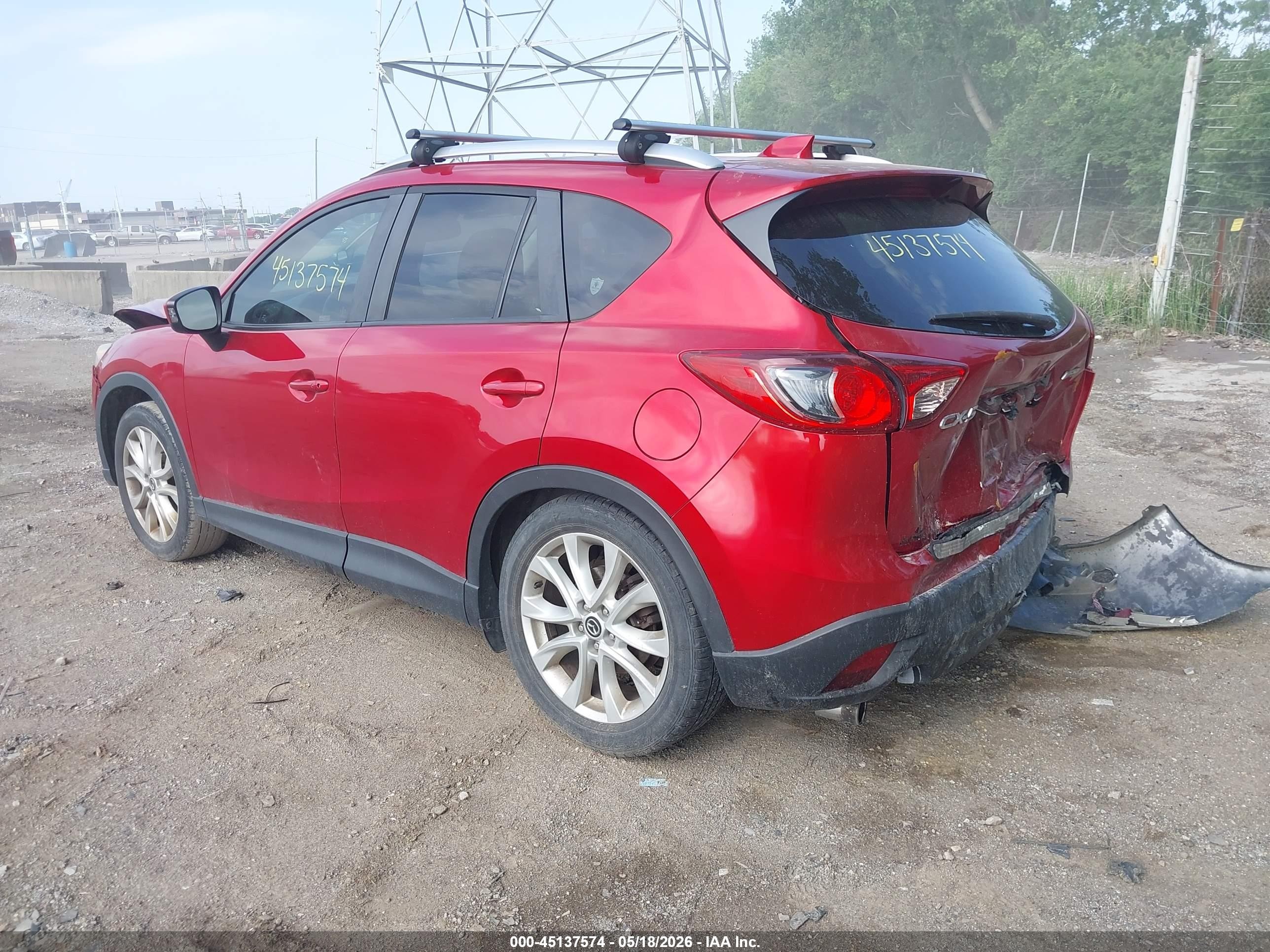 2014 Mazda Cx-5 Grand Touring Red vin: JM3KE2DY9E0378712