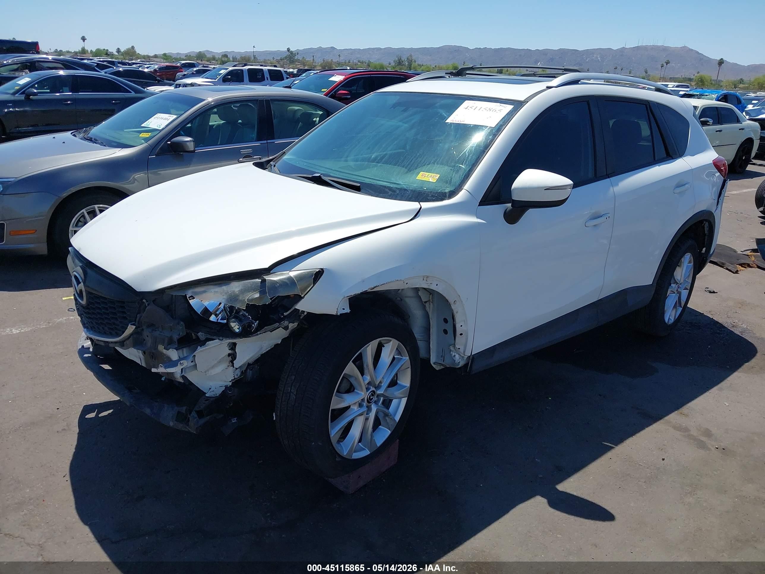 2015 Mazda Cx-5 Grand Touring White vin: JM3KE2DY9F0479069