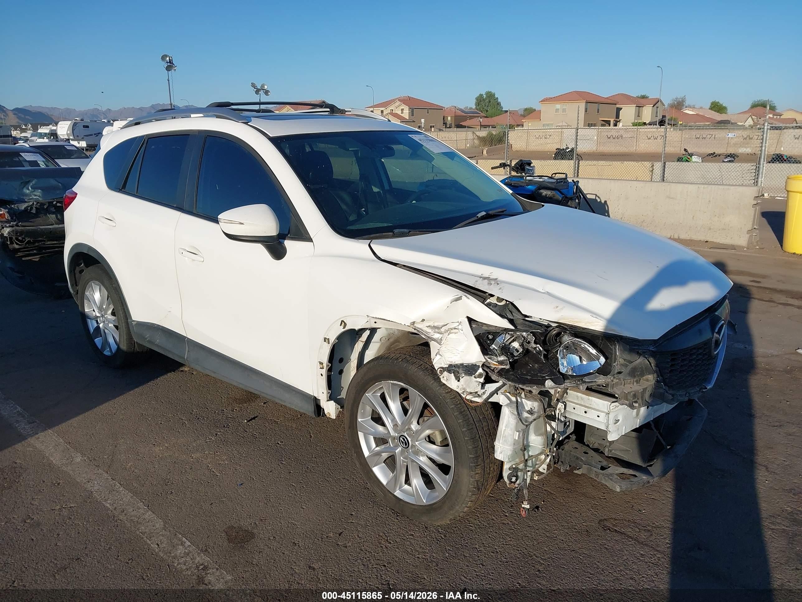2015 Mazda Cx-5 Grand Touring White vin: JM3KE2DY9F0479069