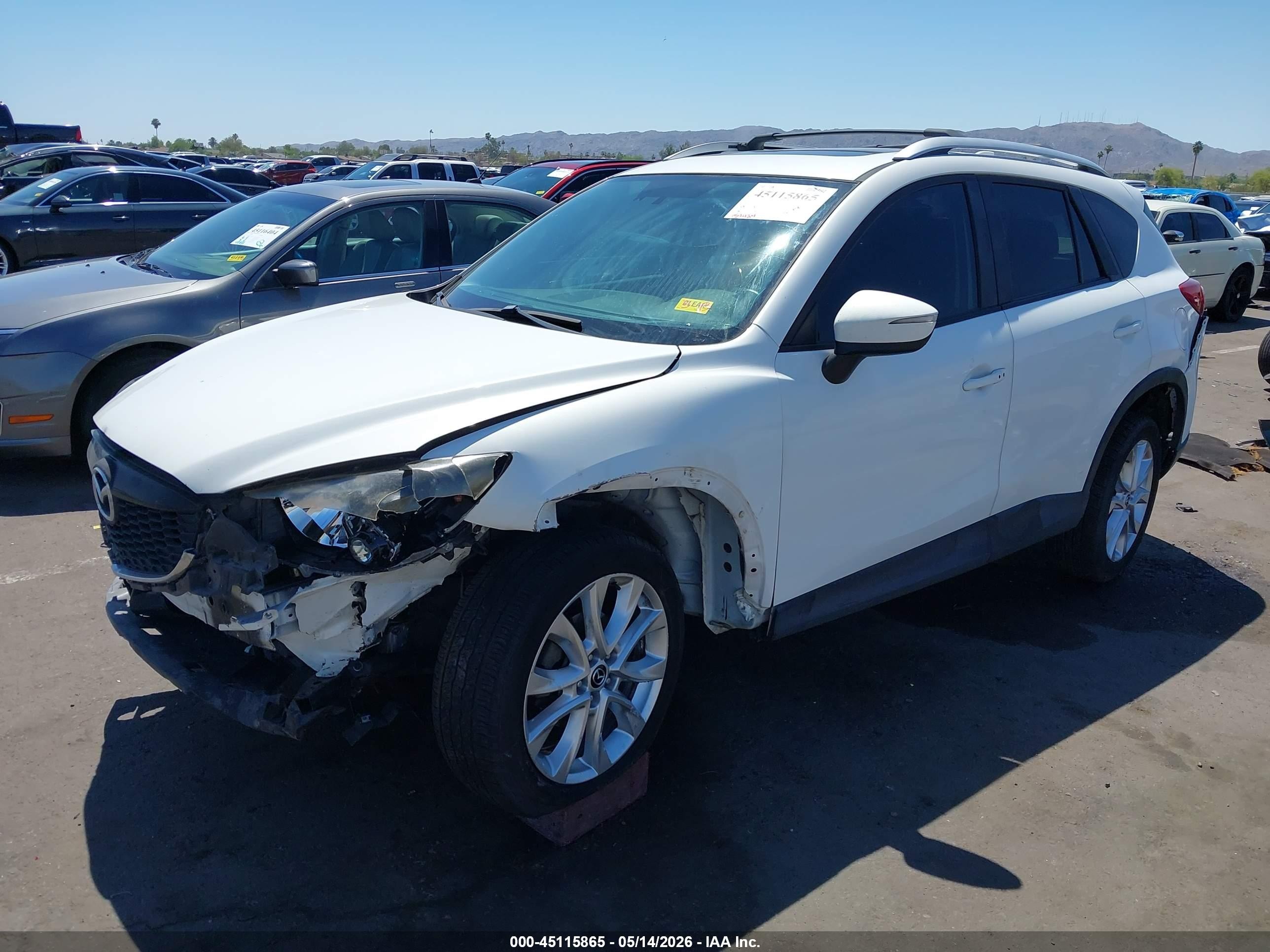 2015 Mazda Cx-5 Grand Touring White vin: JM3KE2DY9F0479069