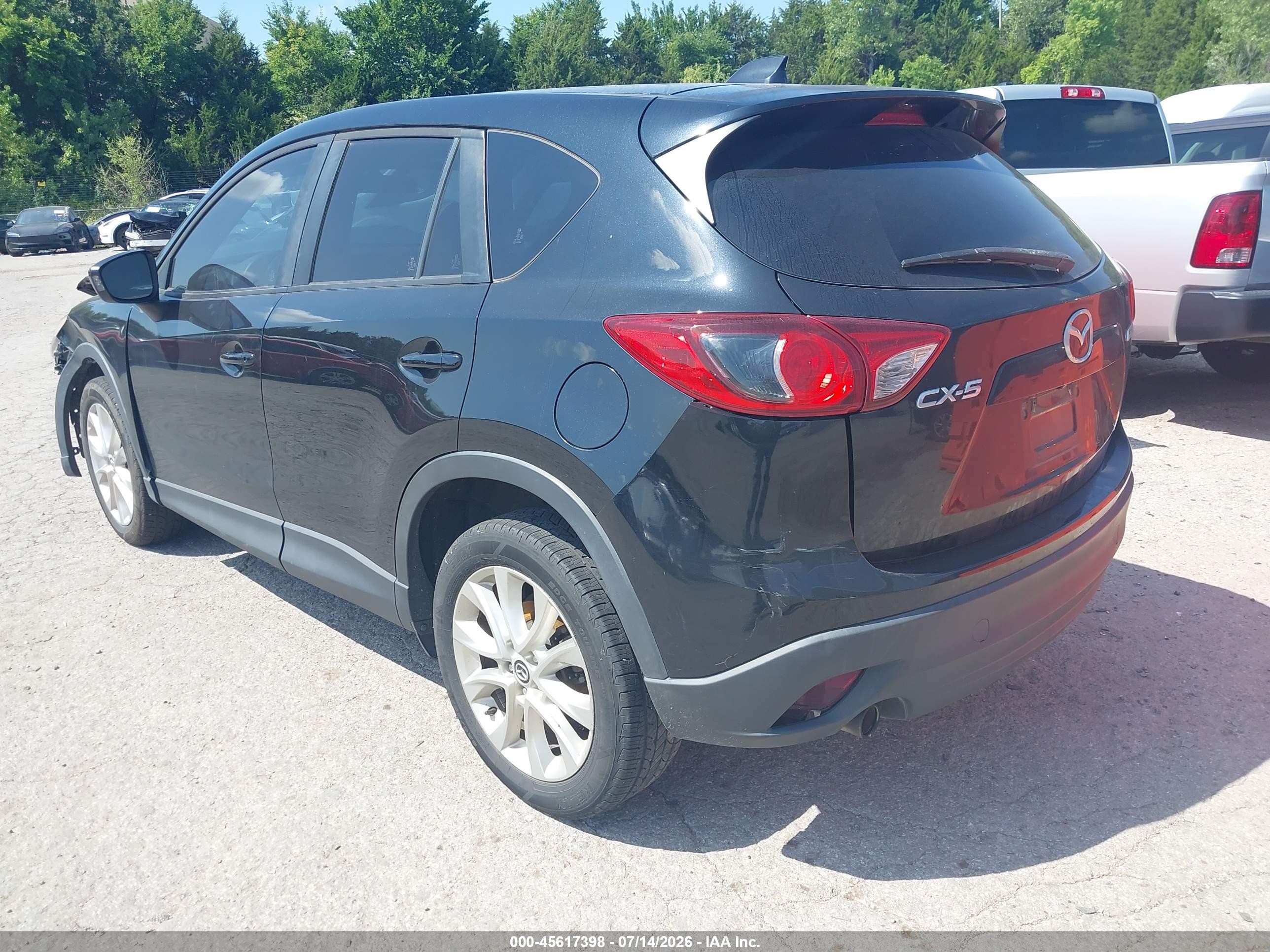 2014 Mazda Cx-5 Grand Touring Black vin: JM3KE2DYXE0317241