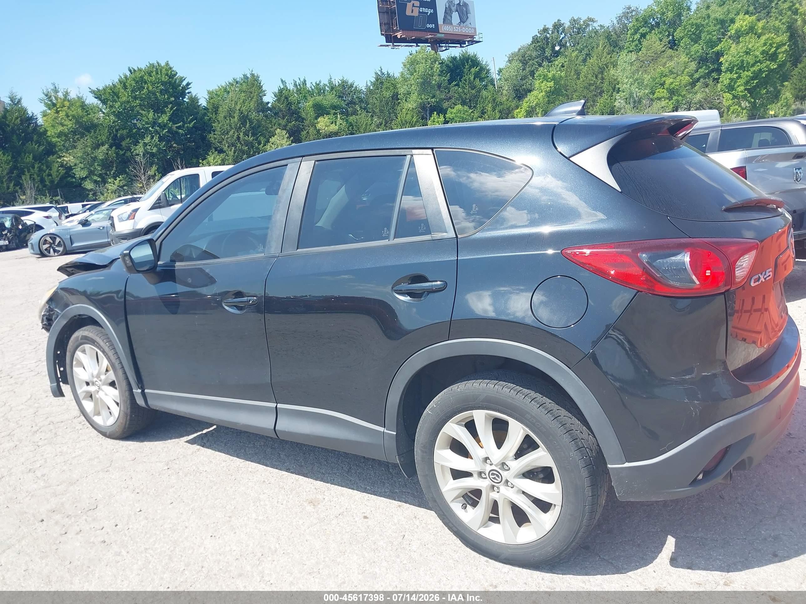 2014 Mazda Cx-5 Grand Touring Black vin: JM3KE2DYXE0317241