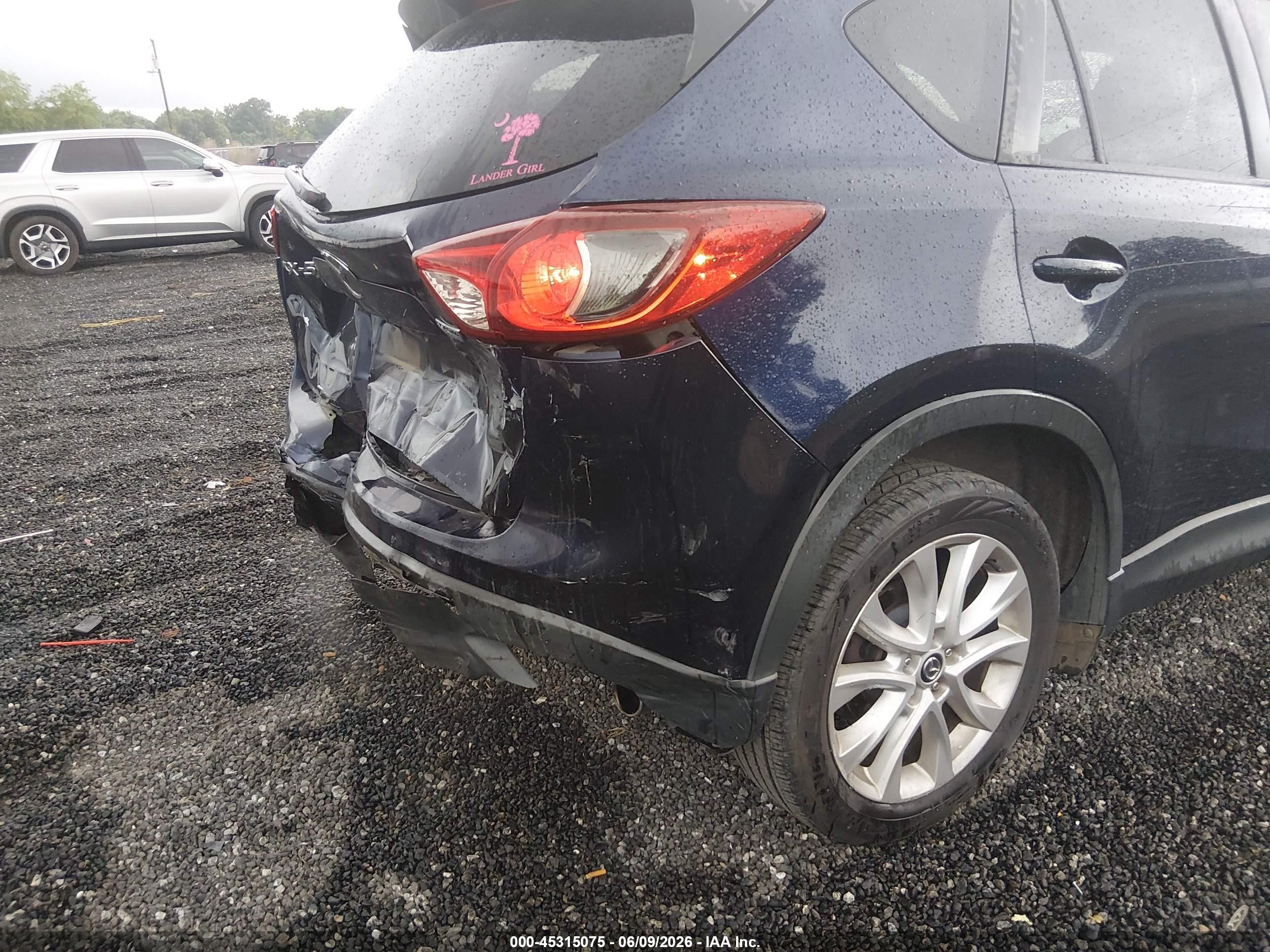 2014 Mazda Cx-5 Grand Touring Blue vin: JM3KE2DYXE0353527