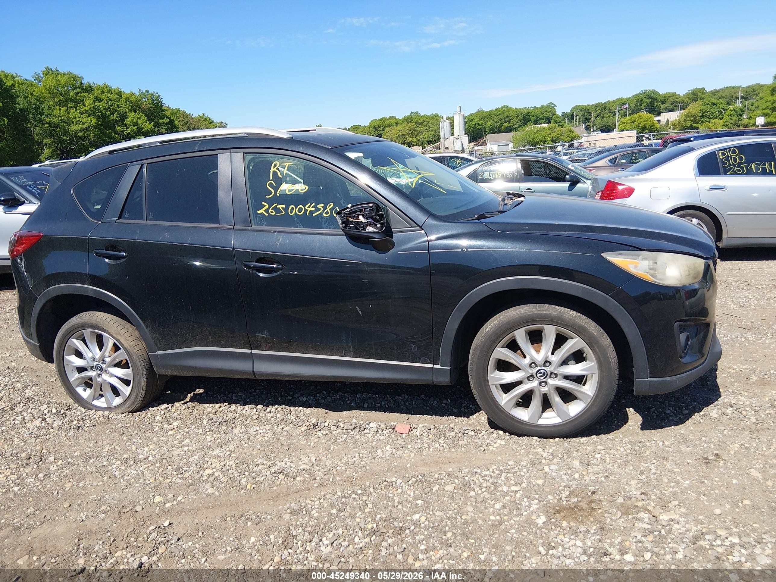 2015 Mazda Cx-5 Grand Touring Черный vin: JM3KE2DYXF0451412
