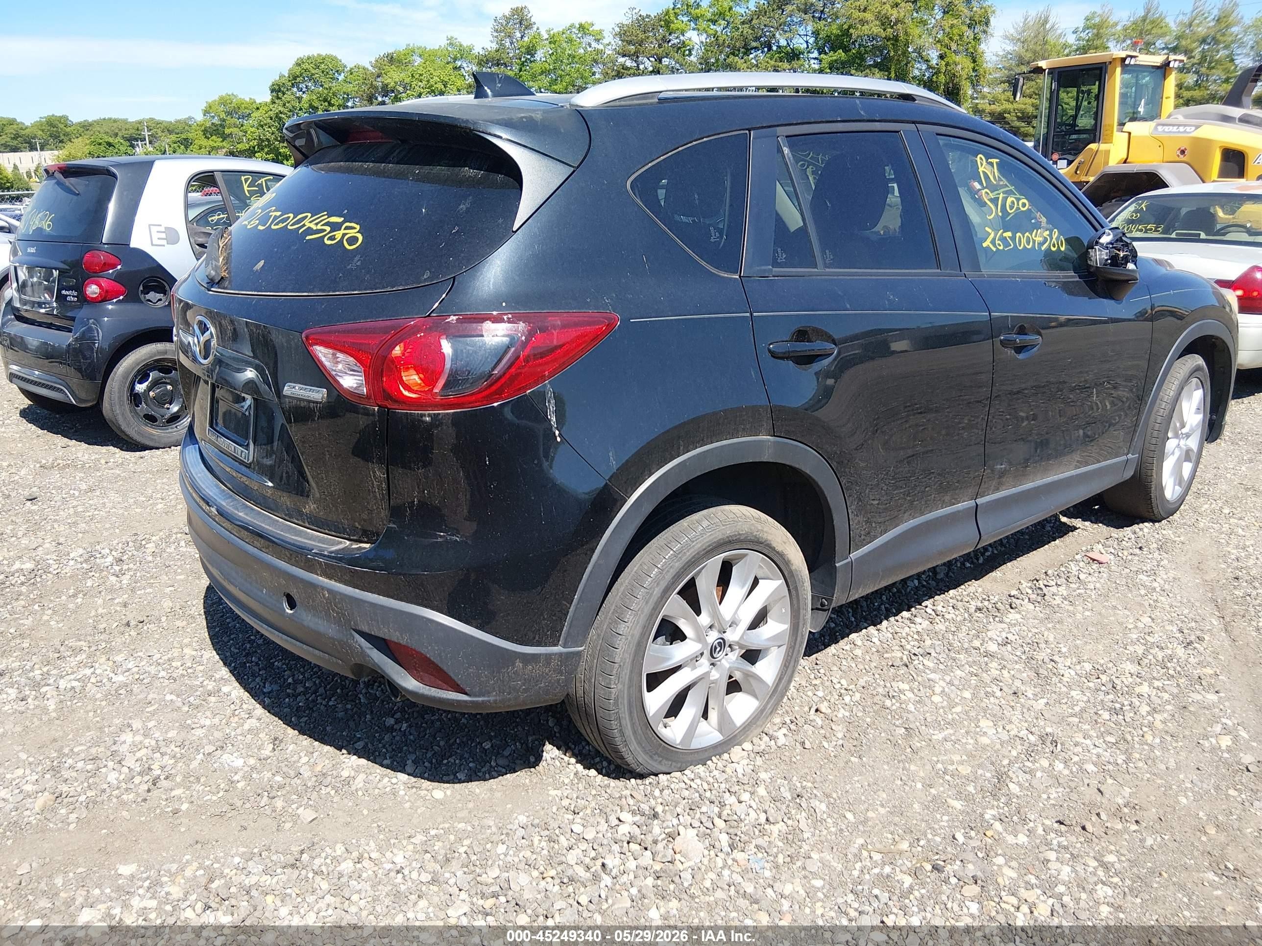 2015 Mazda Cx-5 Grand Touring Черный vin: JM3KE2DYXF0451412