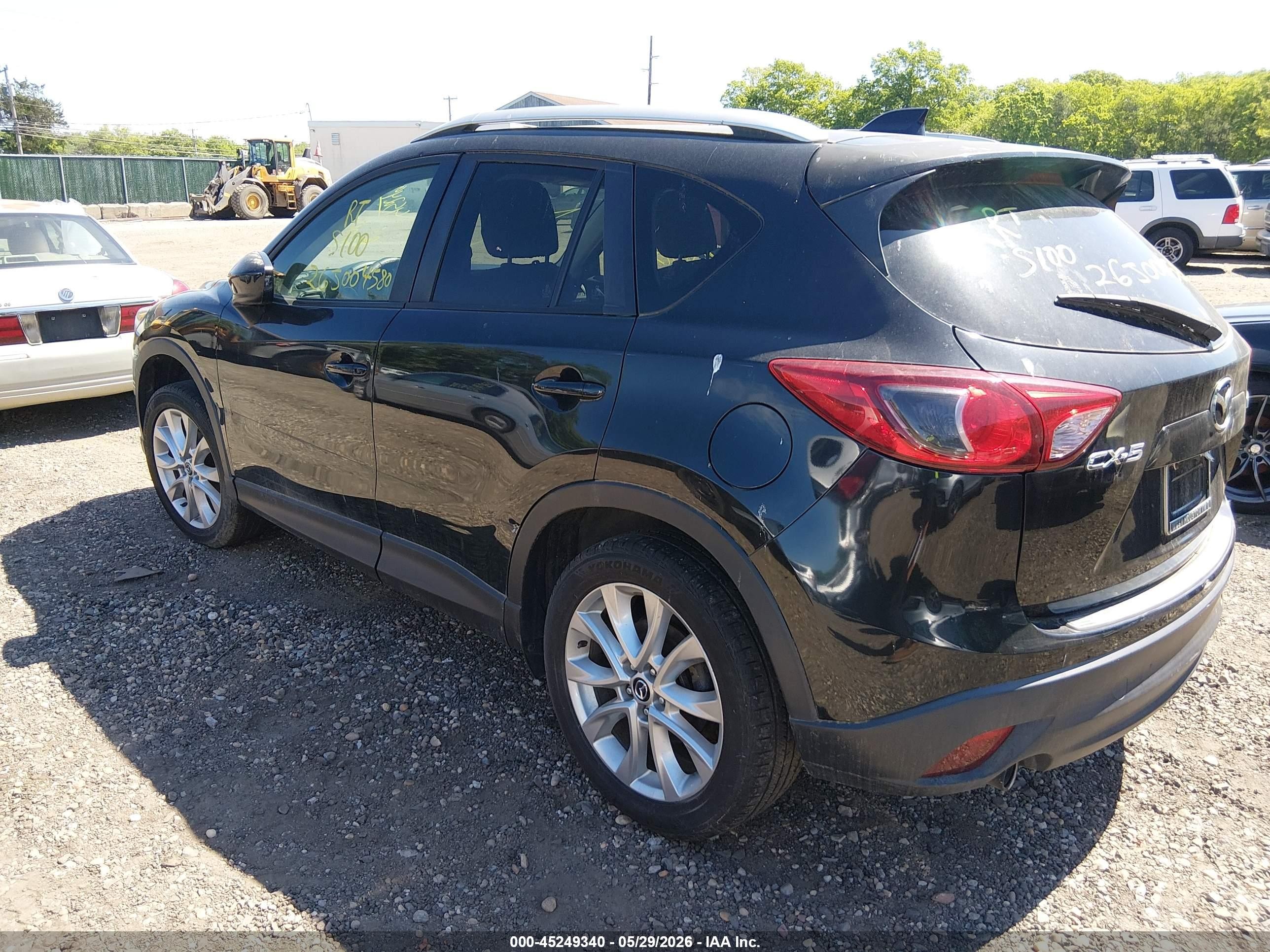 2015 Mazda Cx-5 Grand Touring Черный vin: JM3KE2DYXF0451412