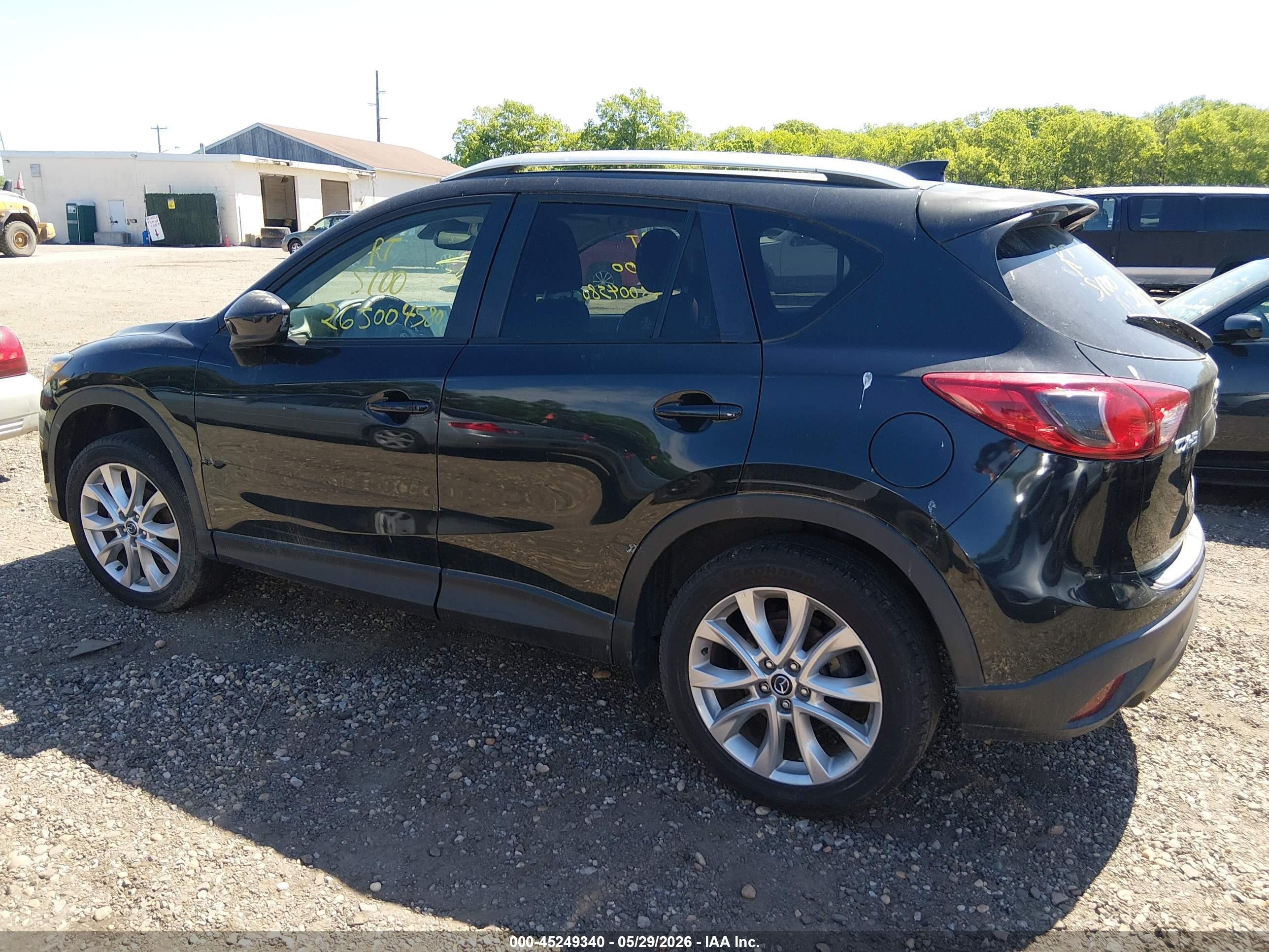 2015 Mazda Cx-5 Grand Touring Черный vin: JM3KE2DYXF0451412