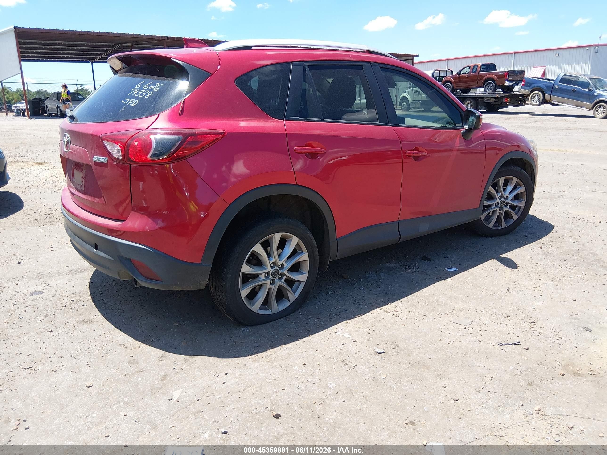2015 Mazda Cx-5 Grand Touring Red vin: JM3KE2DYXF0540252
